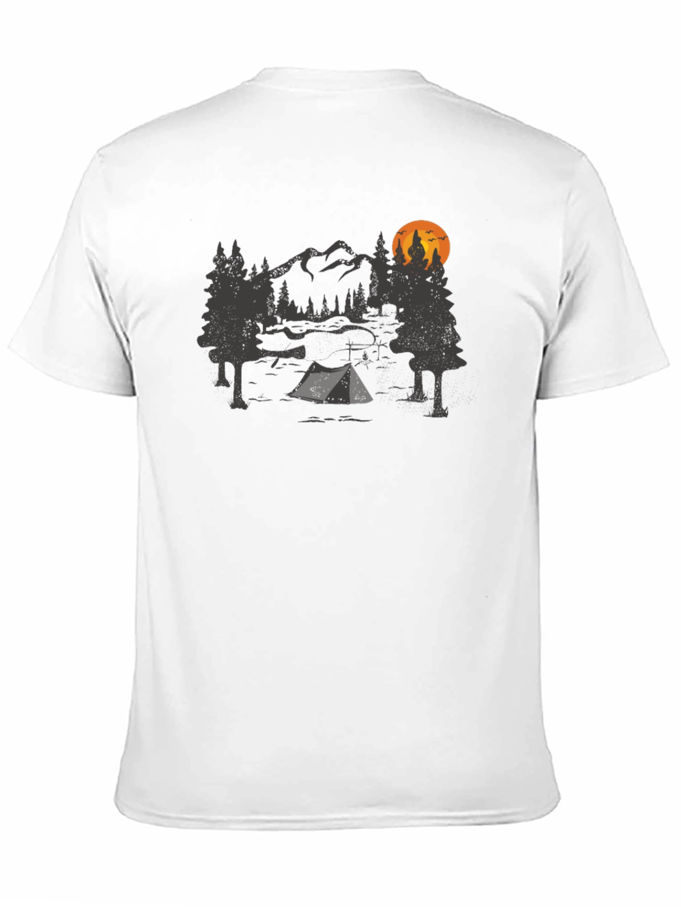 Camping Adventure Graphic Tee - Mountain & Tent