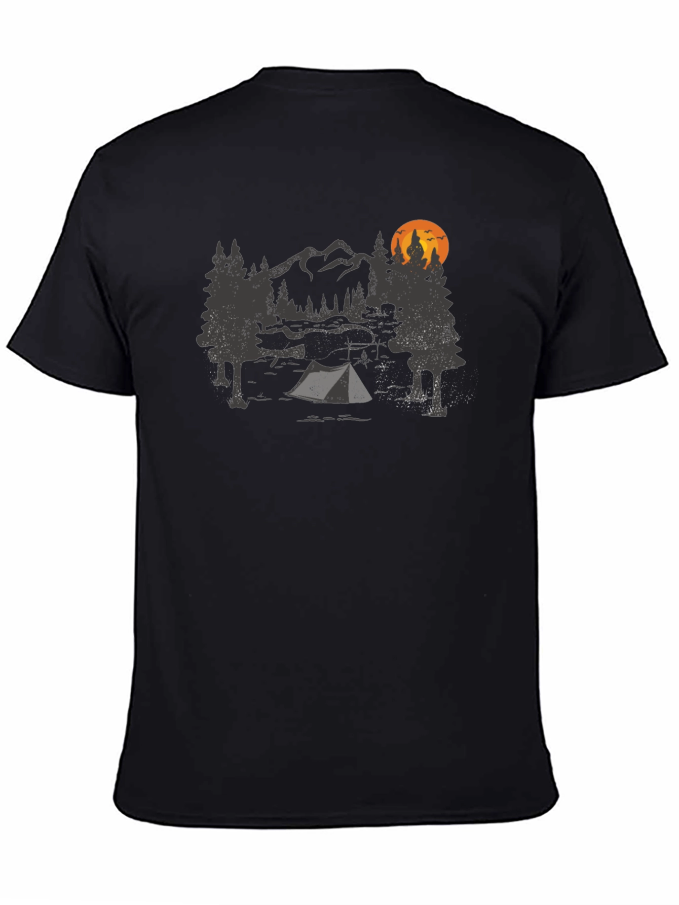 Camping Adventure Graphic Tee - Mountain & Tent