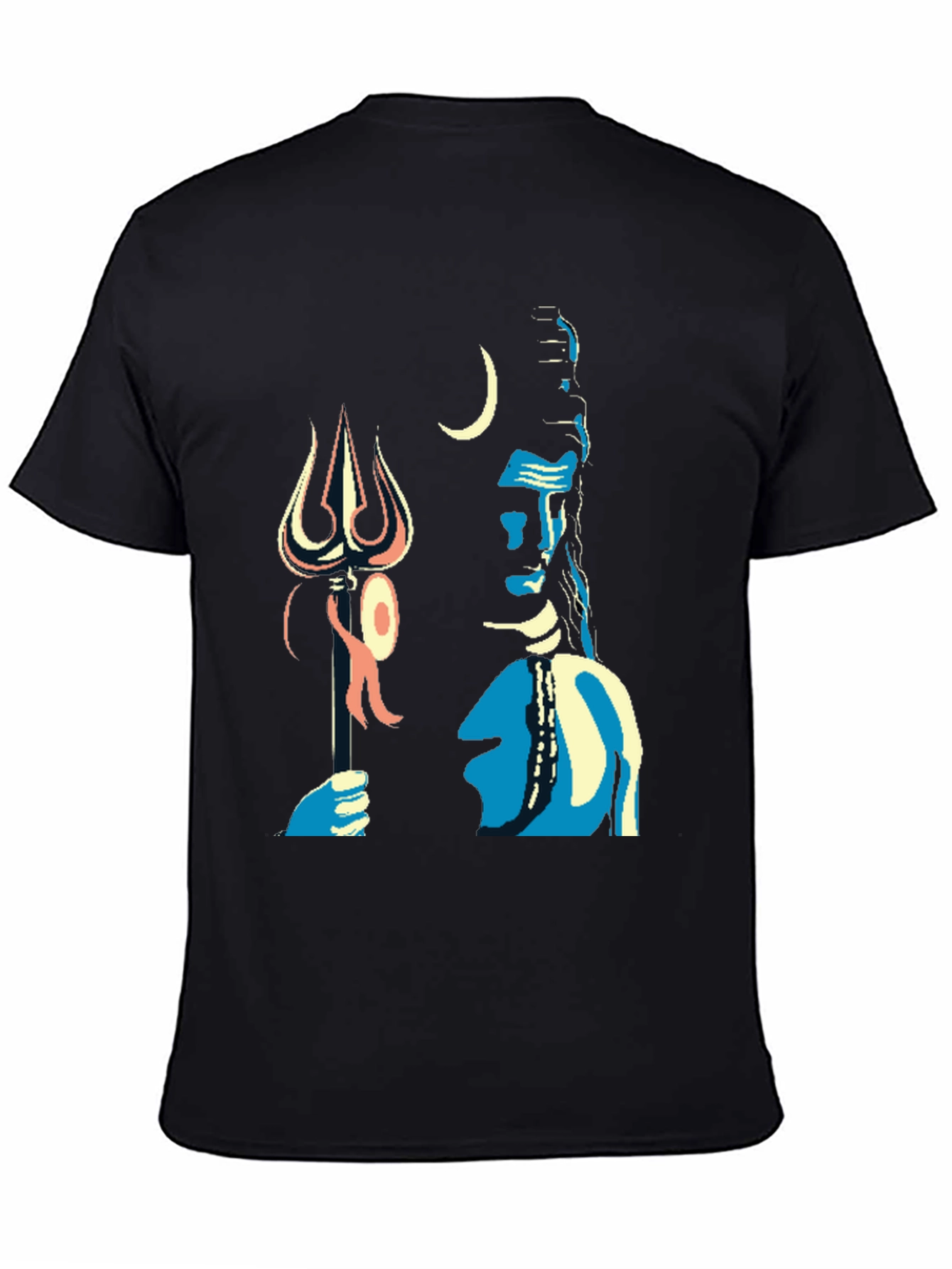 Shiva Graphic Tee - Black Cotton Blend