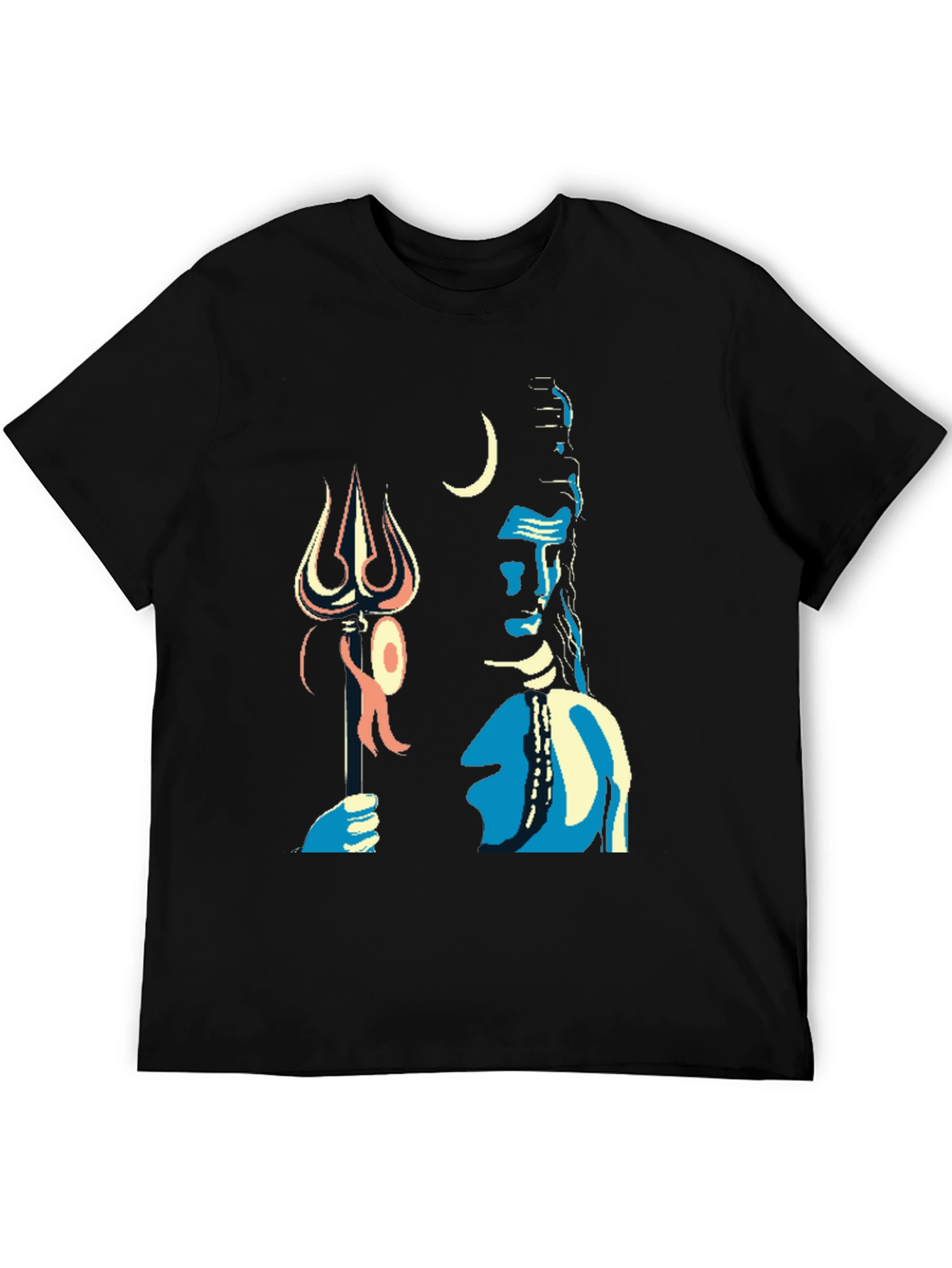 Shiva Graphic Tee - Black Cotton Blend