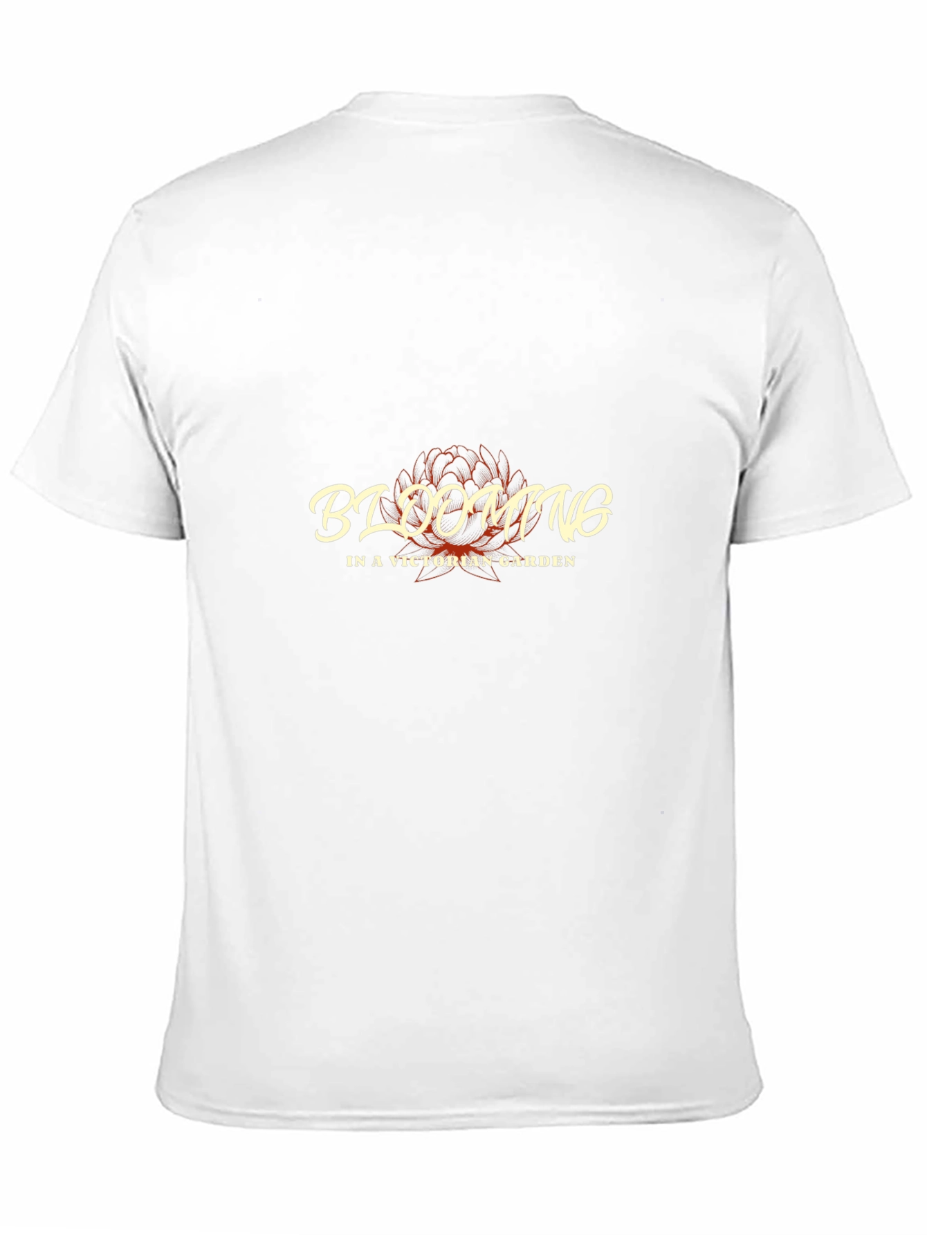 Blooming in a Victorian Garden Black T-Shirt
