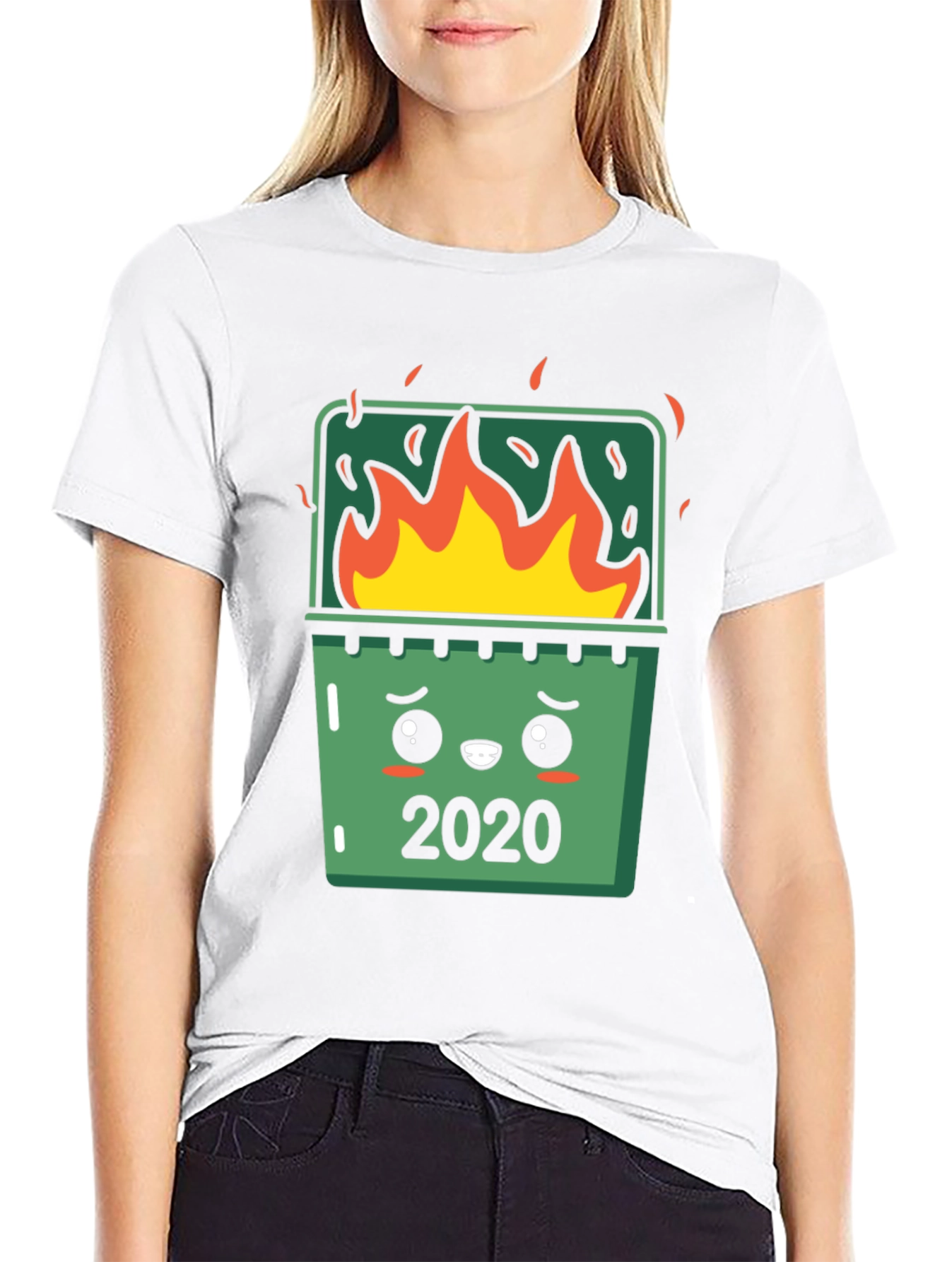 Funny 2020 Dumpster Fire Graphic Tee