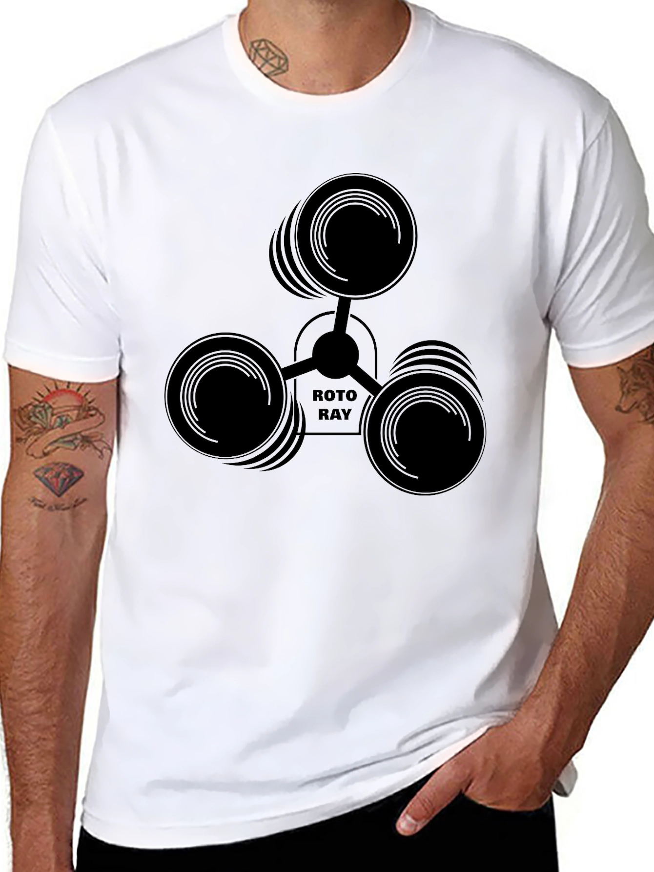 Roto Ray Black T-Shirt