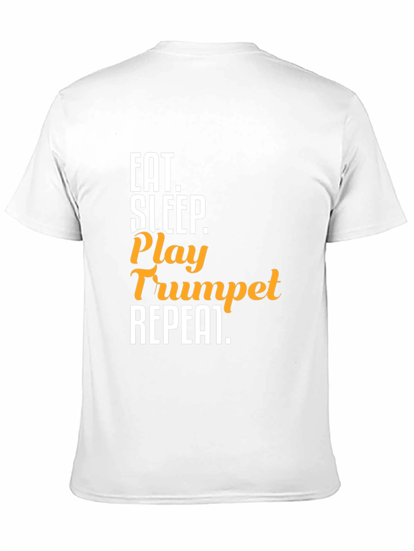Eat Sleep Play Trumpet Repeat Black T-Shirt