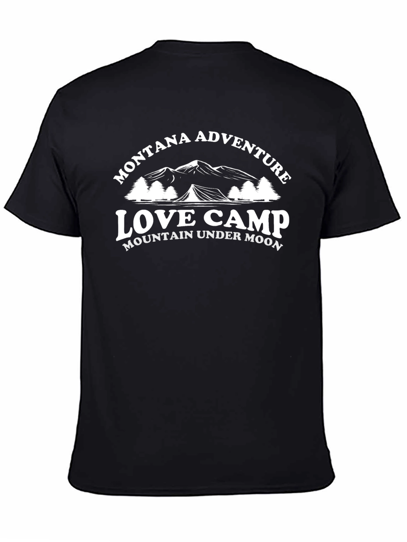 Montana Adventure Love Camp Mountain T-Shirt