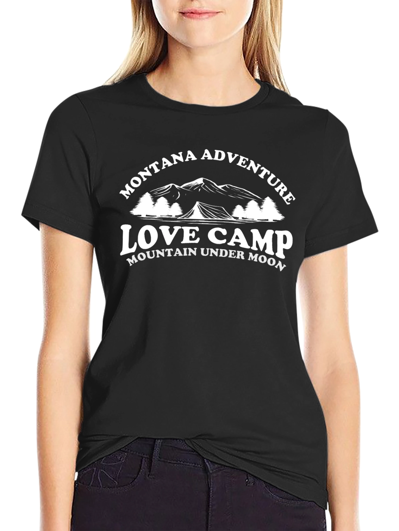 Montana Adventure Love Camp Mountain T-Shirt