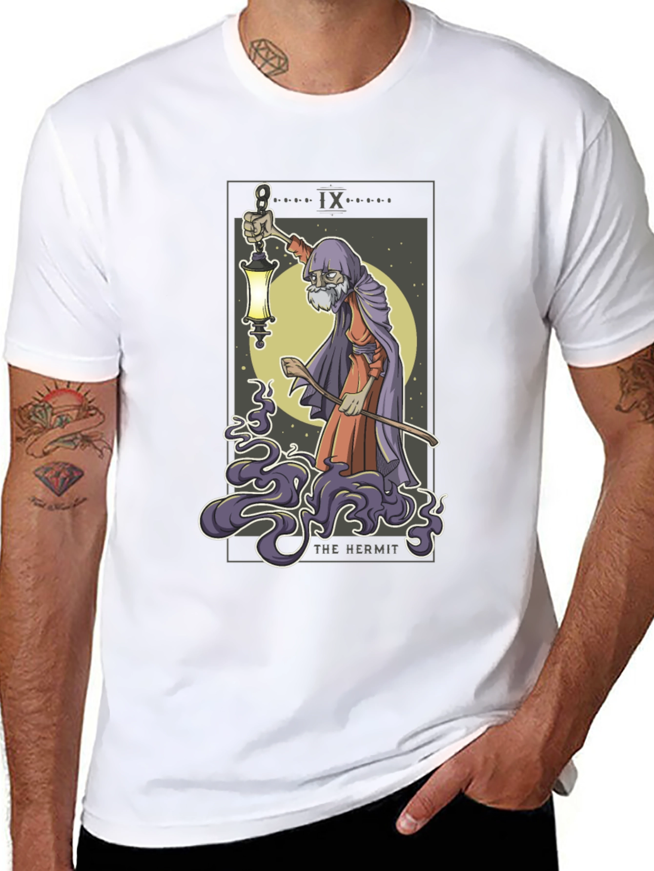The Hermit Tarot Card Graphic Tee