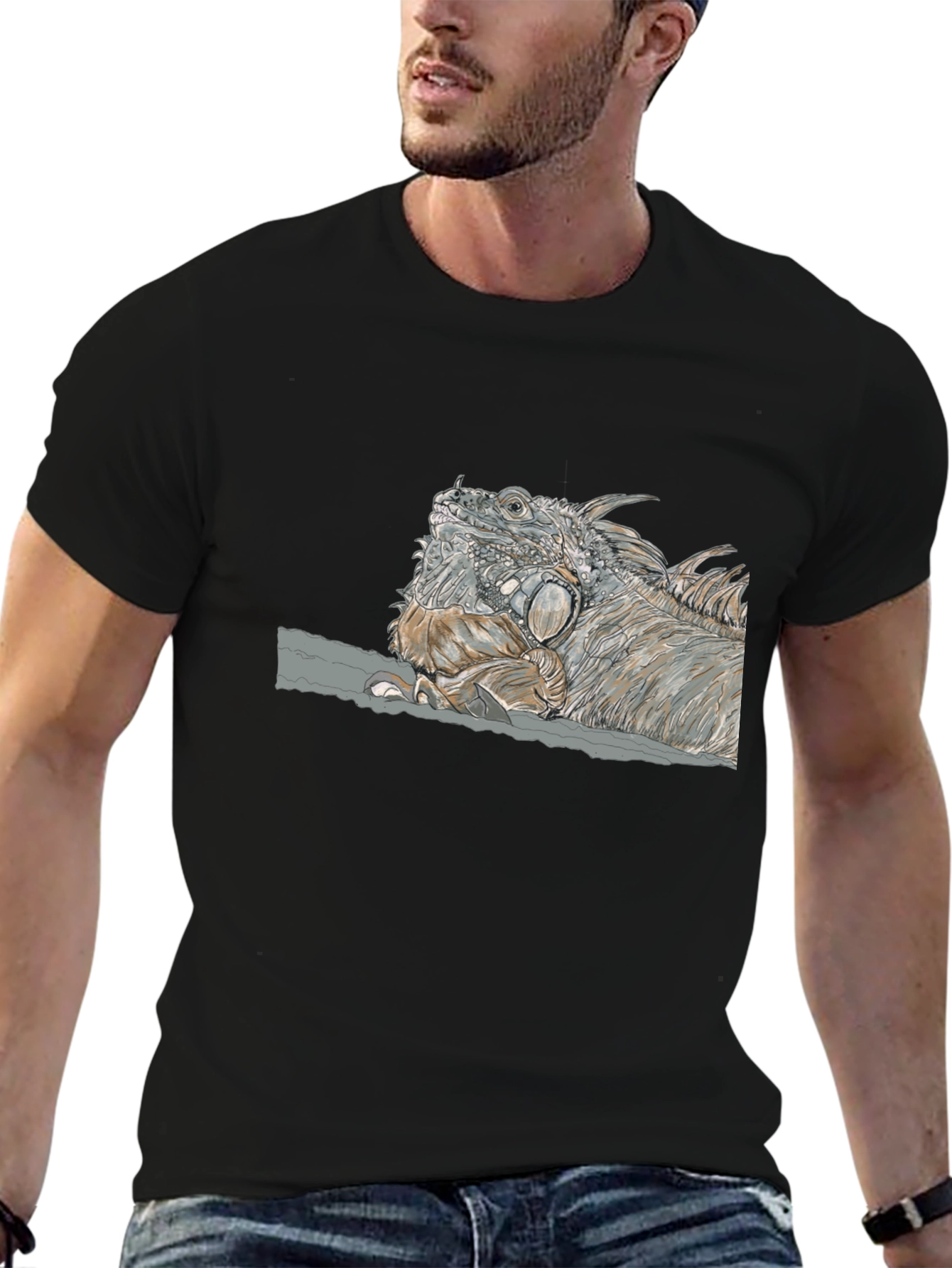 Iguana Graphic Tee - Cool Reptile Design
