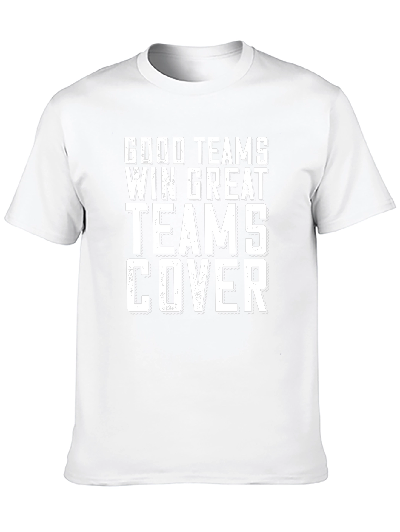 Good Teams Win Great Teams Cover Black T-Shirt