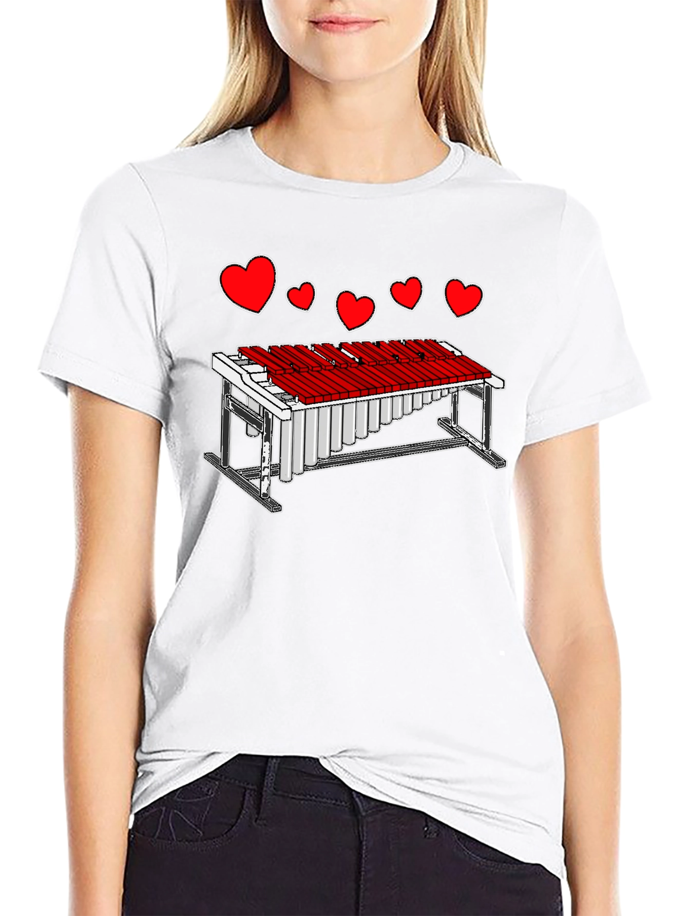 Musical Love T-Shirt - Percussionist Heart