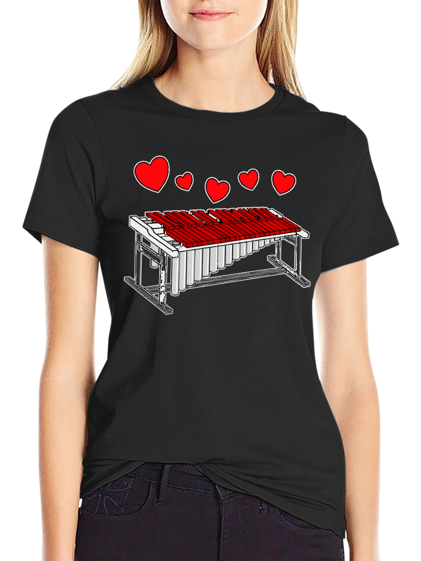 Musical Love T-Shirt - Percussionist Heart