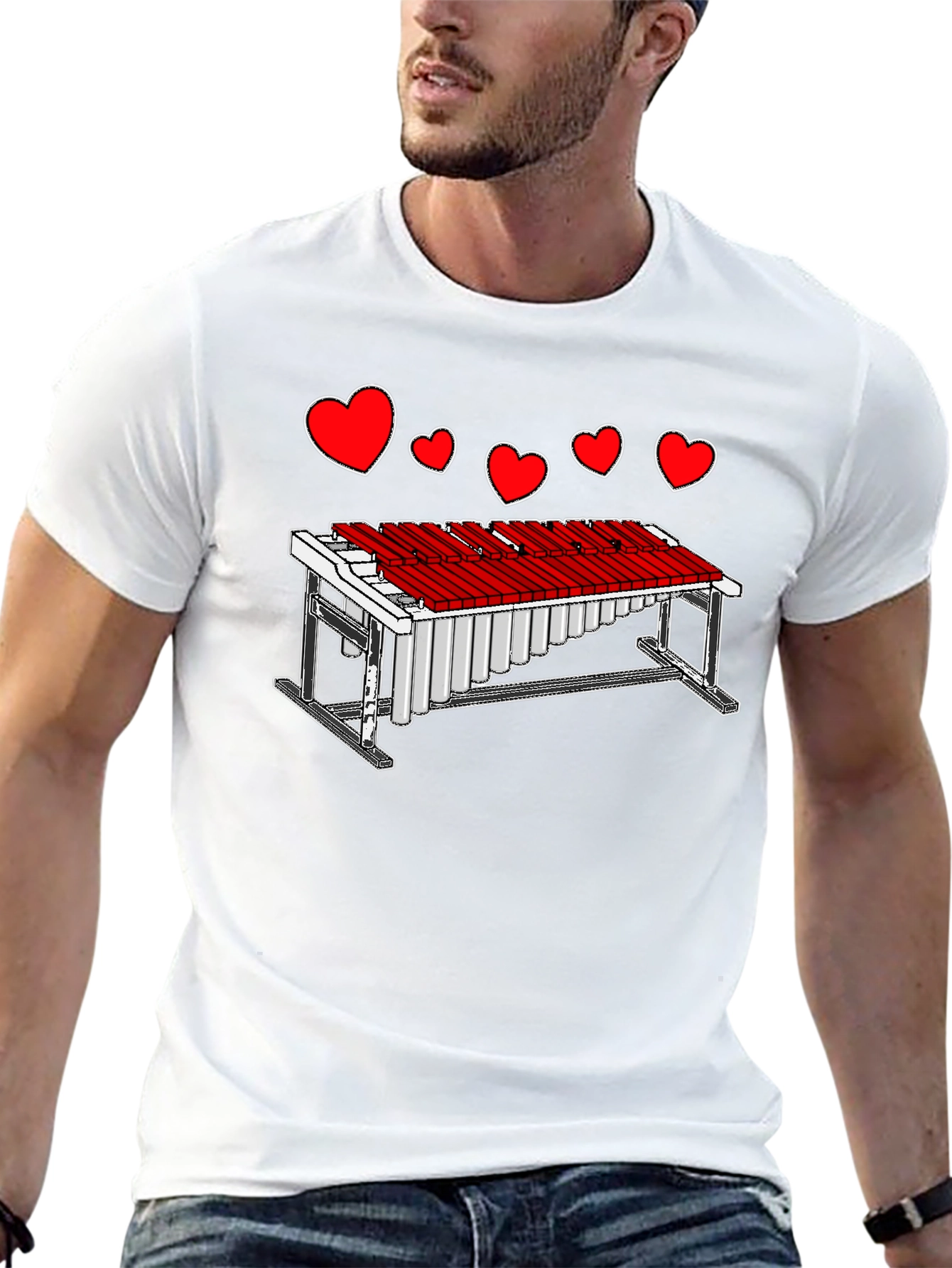 Musical Love T-Shirt - Percussionist Heart