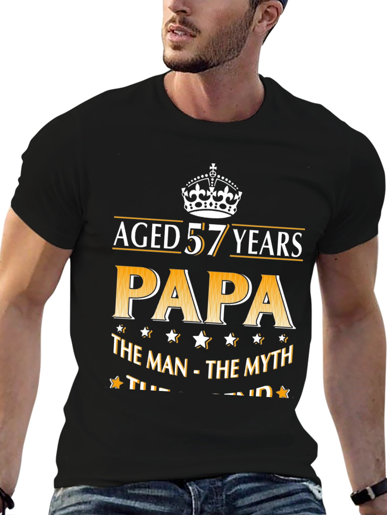 Aged 57 Years Papa T-Shirt