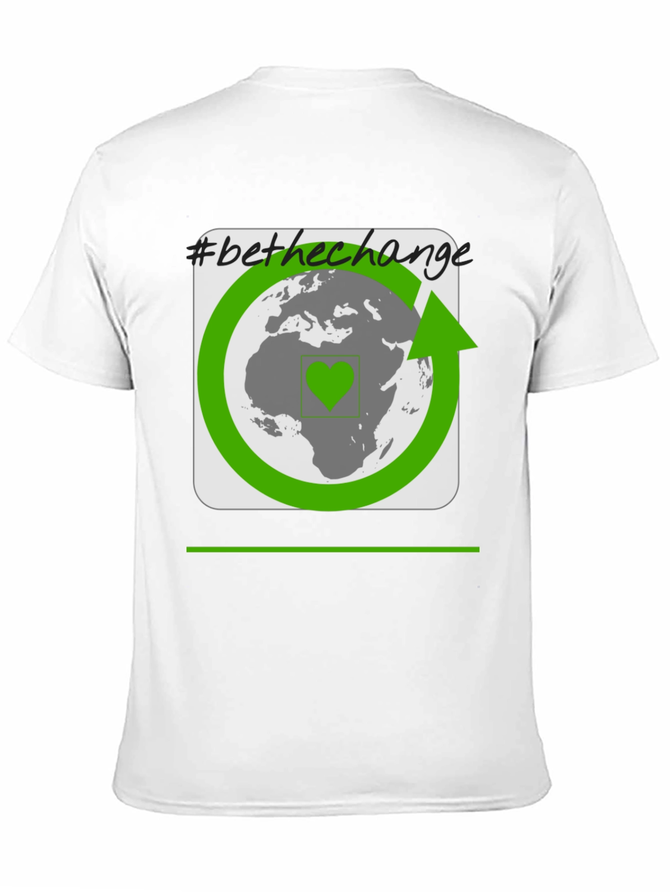 Eco-Friendly Be The Change Black T-Shirt