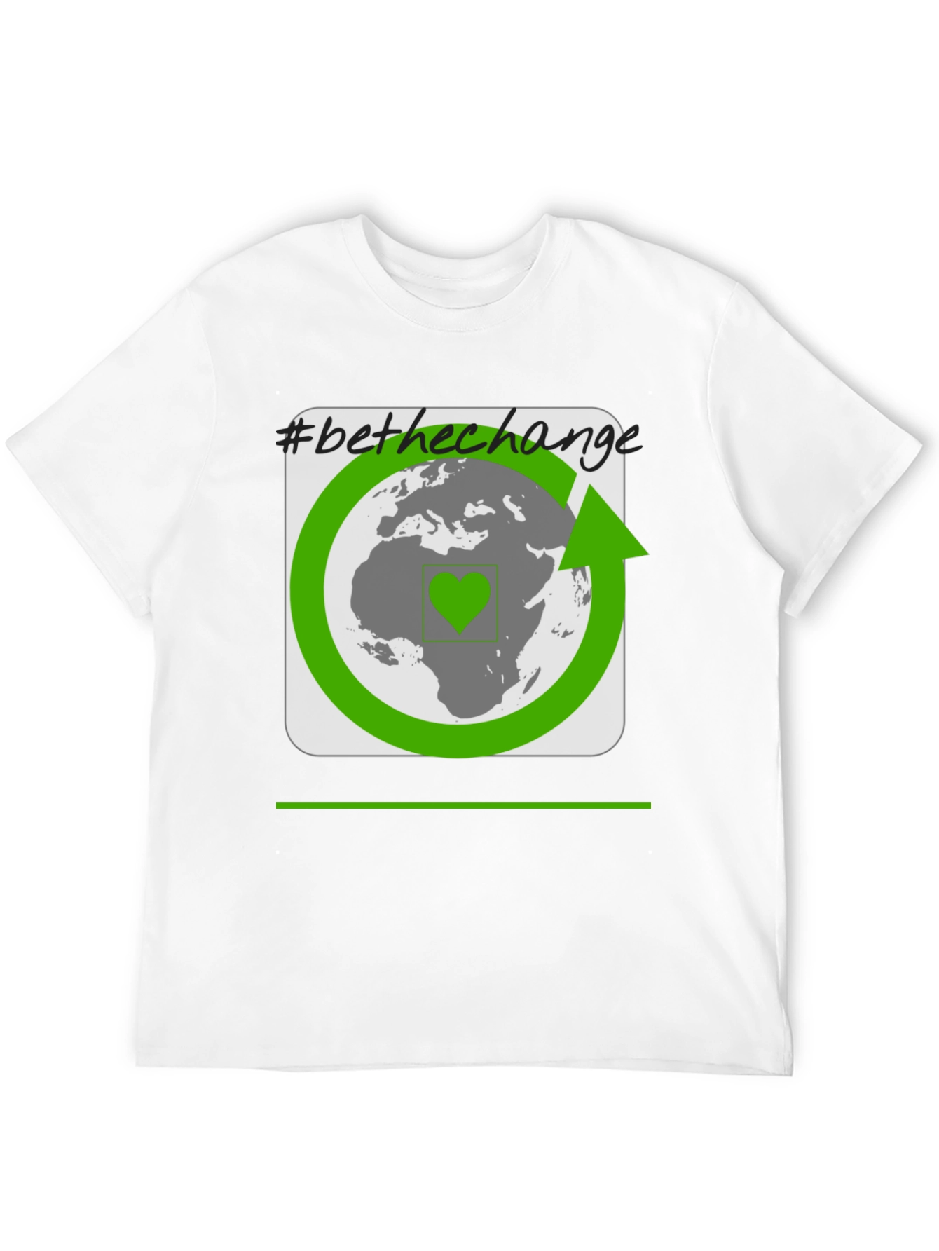 Eco-Friendly Be The Change Black T-Shirt