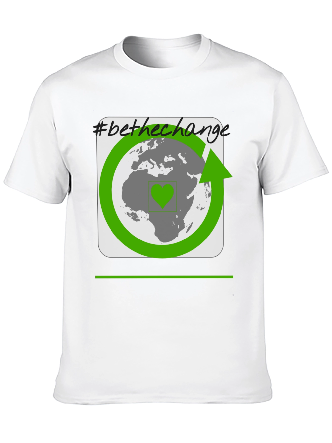 Eco-Friendly Be The Change Black T-Shirt