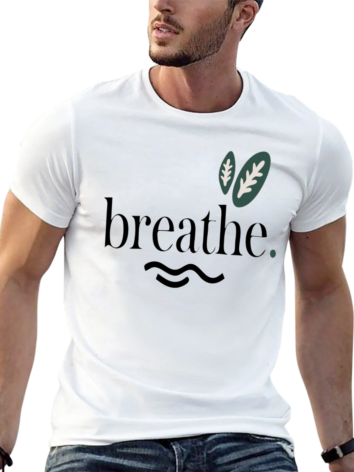Breathe Graphic Tee - Relaxed Comfort