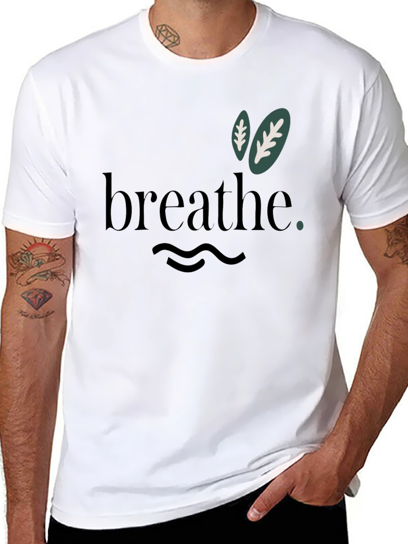 Breathe Graphic Tee - Relaxed Comfort