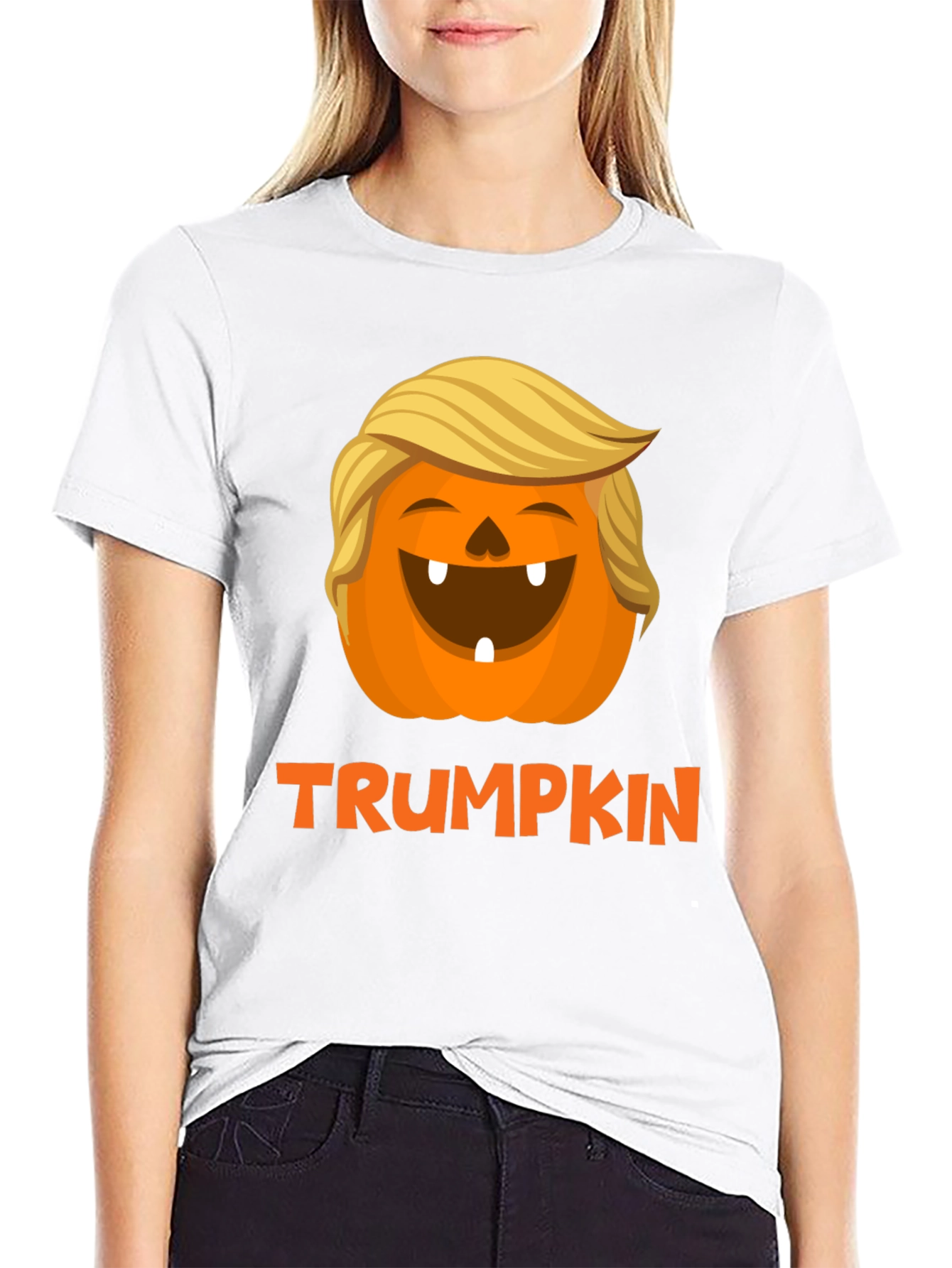 Trumpkin Halloween T-Shirt - Festive Fall Apparel