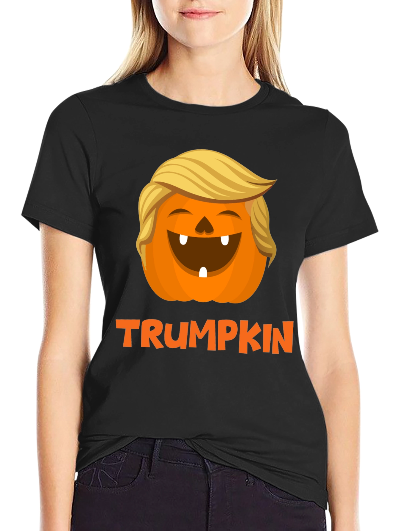 Trumpkin Halloween T-Shirt - Festive Fall Apparel