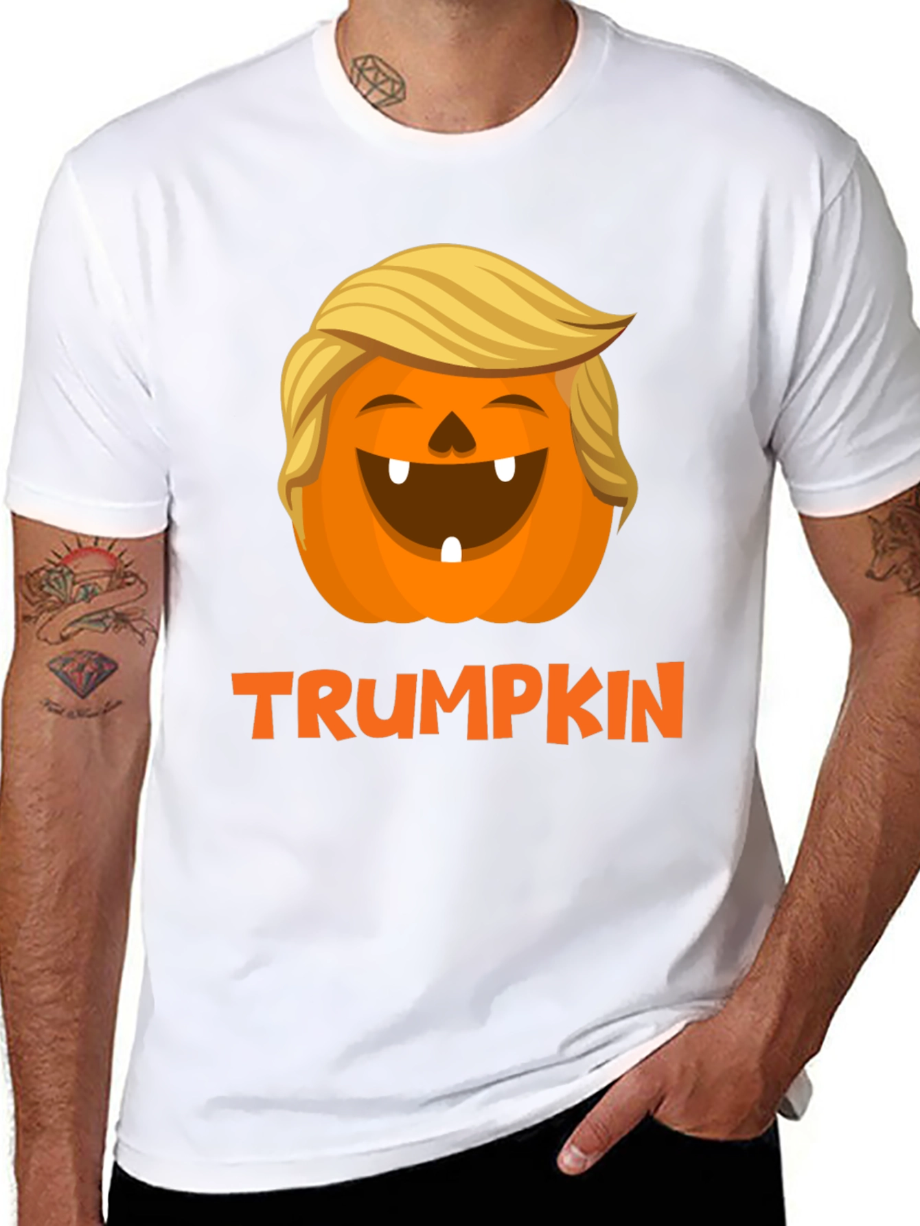 Trumpkin Halloween T-Shirt - Festive Fall Apparel