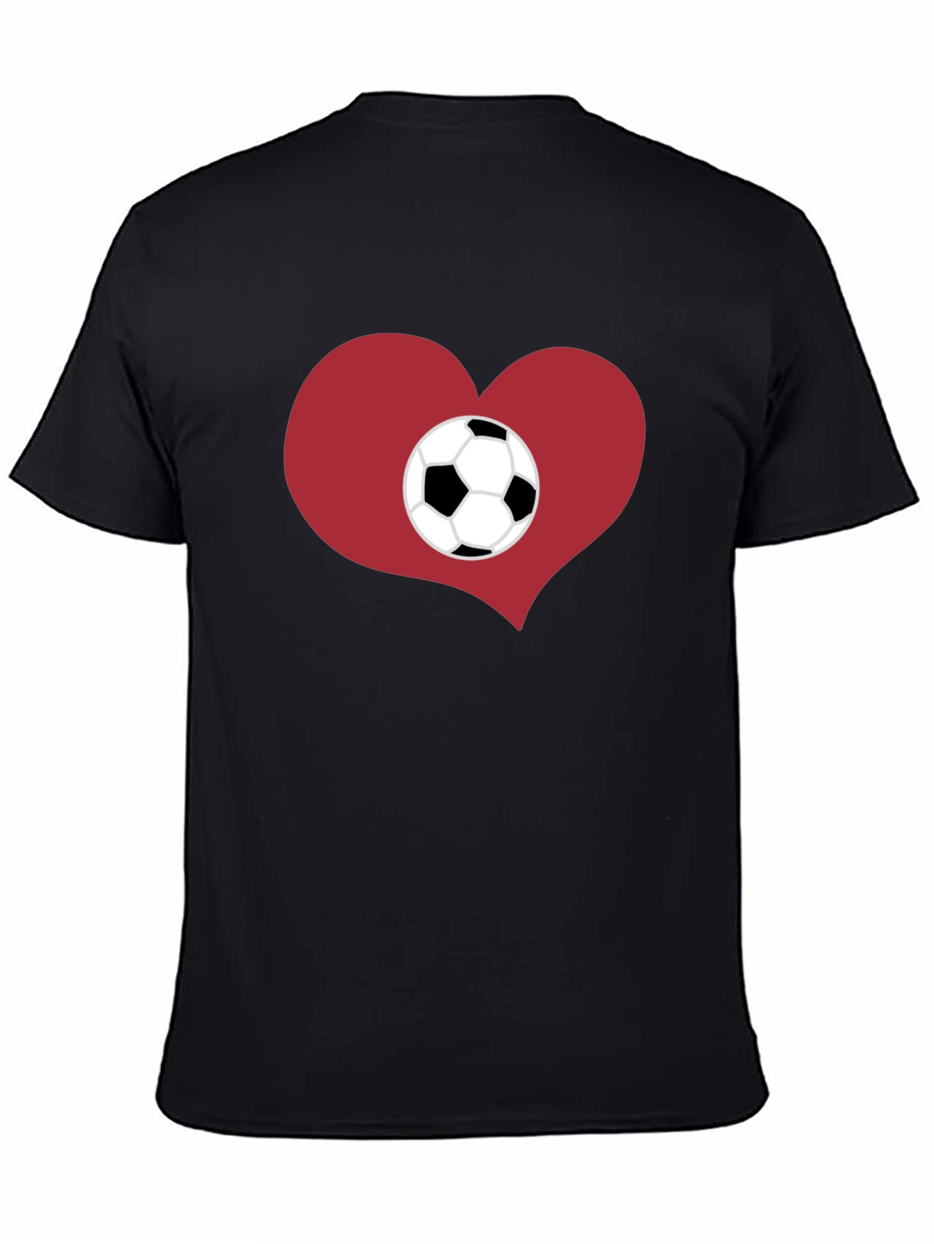 Soccer Heart Graphic Tee - Stylish Cotton Shirt