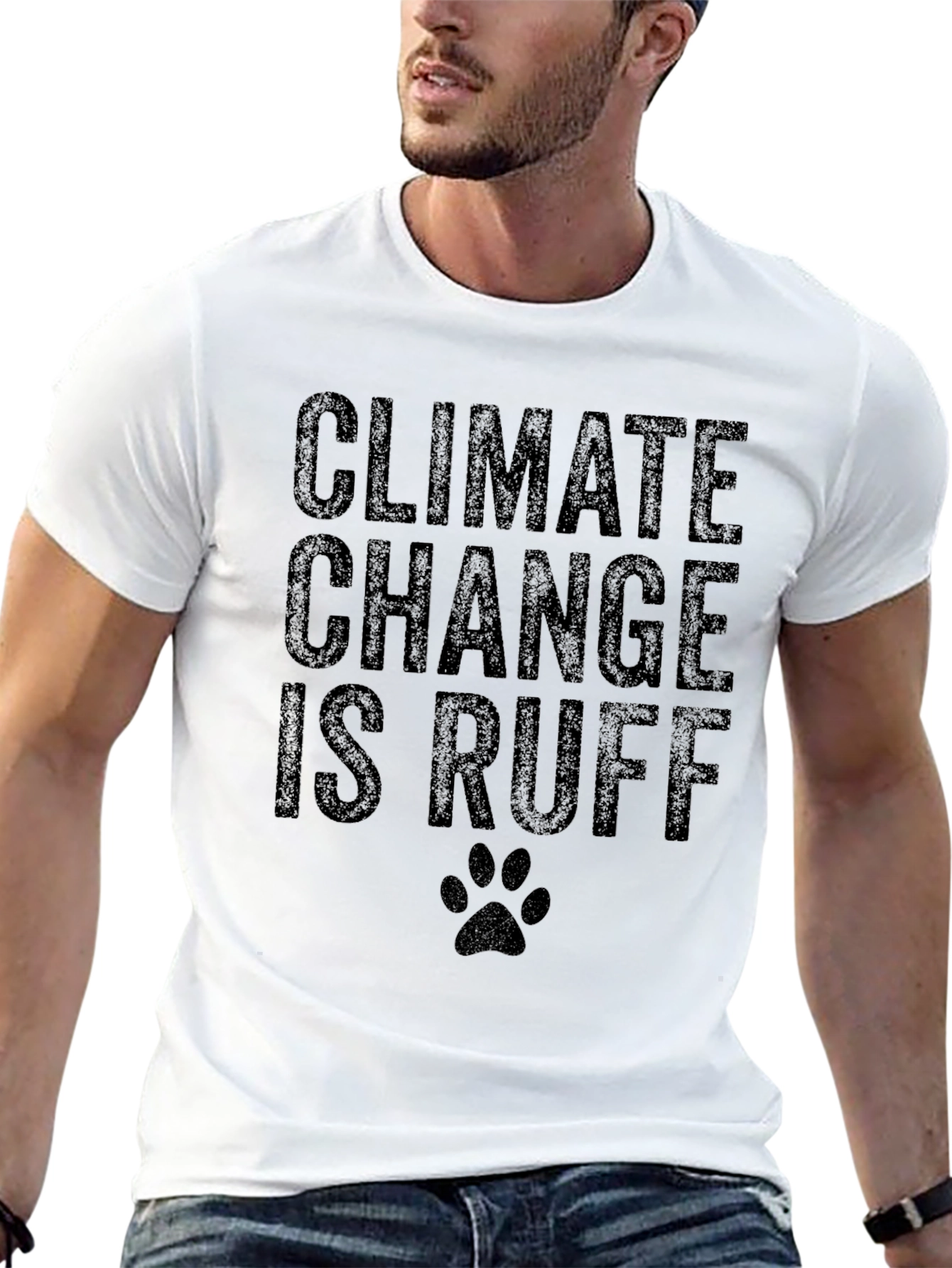 Climate Change is Ruff Graphic T-Shirt
