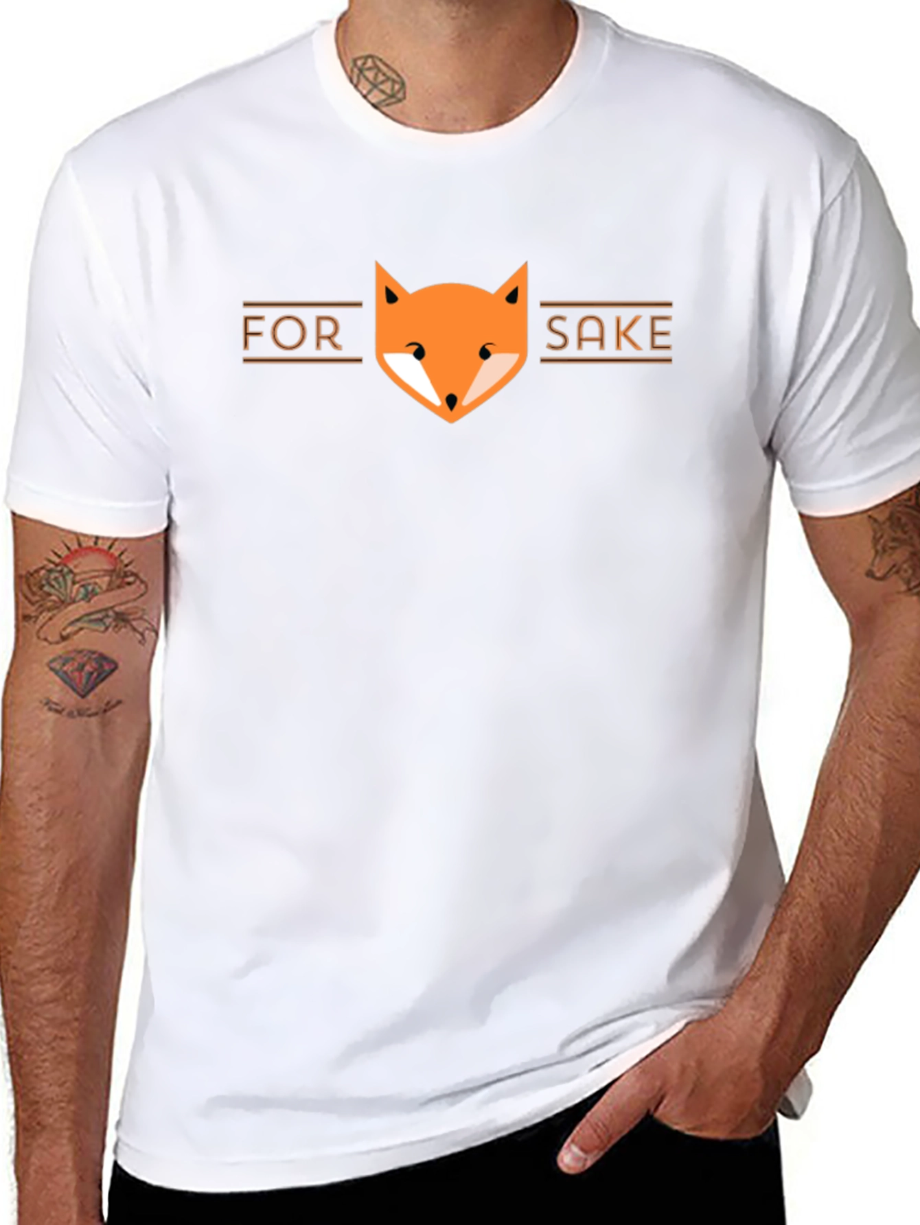 For Fox Sake T-Shirt - Fun Graphic Tee