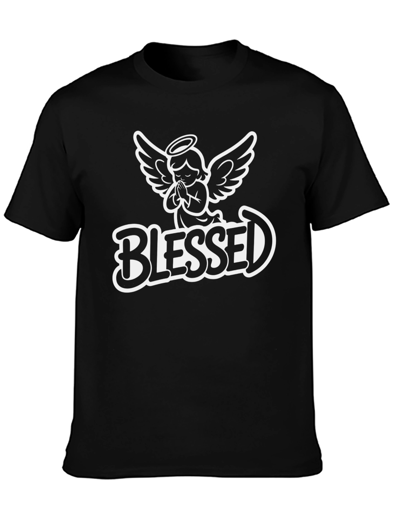 Blessed Angel Graphic Tee - Religious Apparel