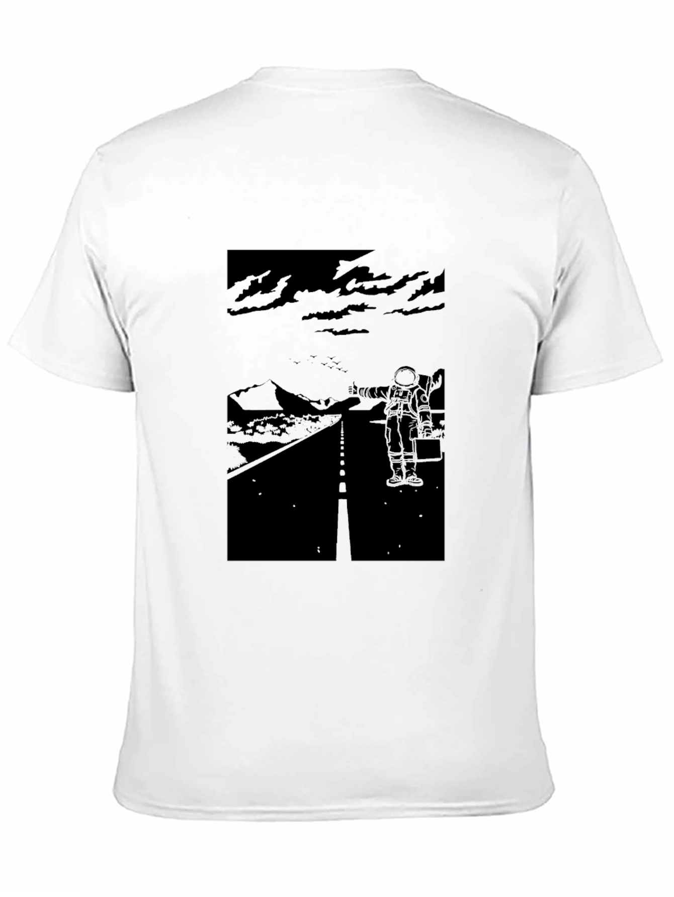 Astronaut Road Trip Graphic Tee - Black