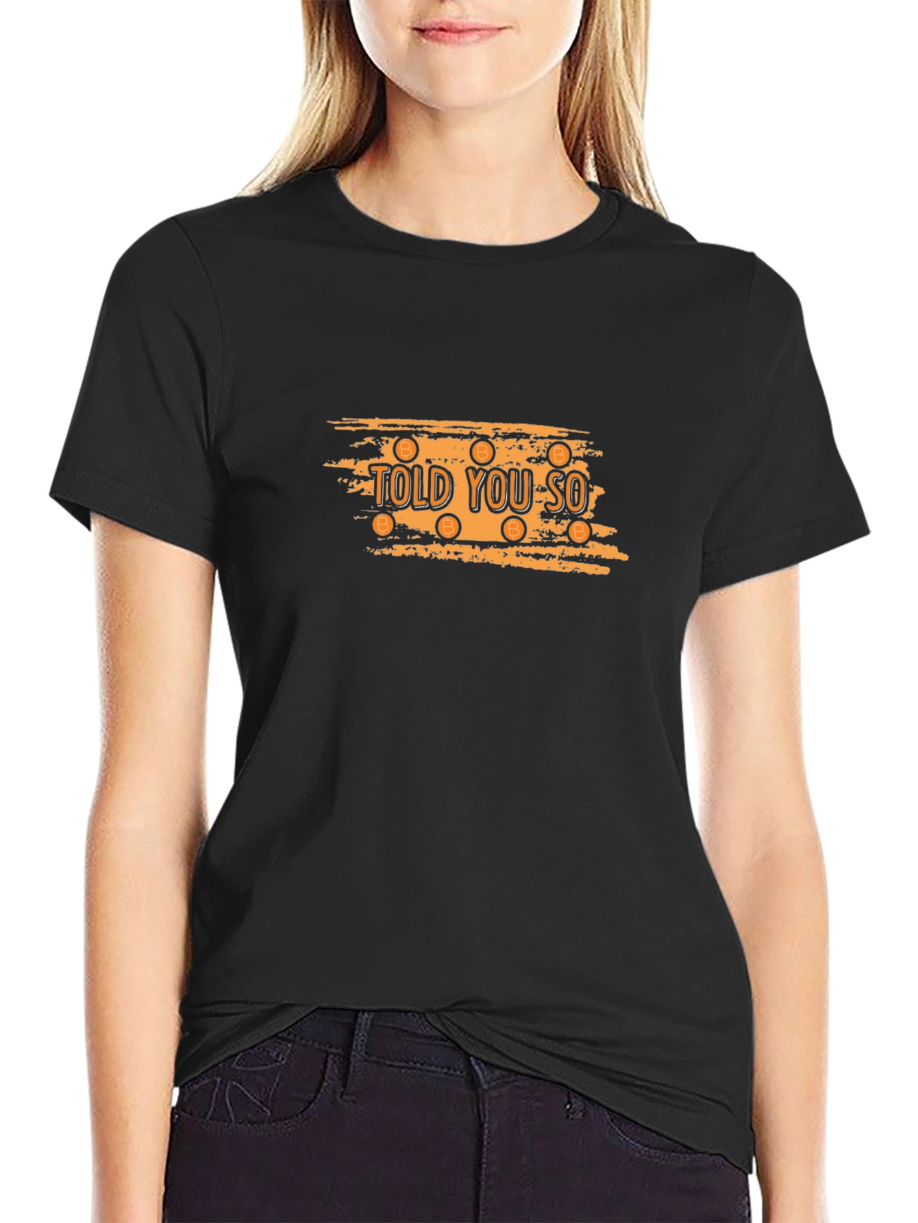Told You So Bitcoin Graphic Black T-Shirt