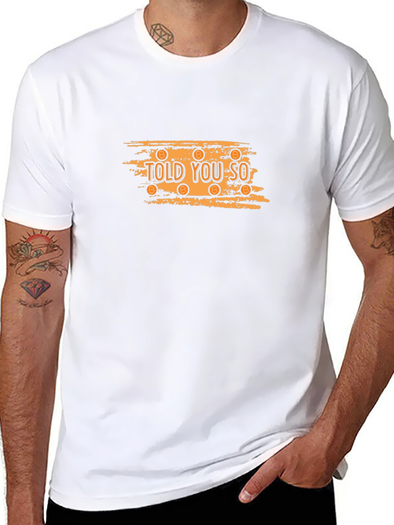 Told You So Bitcoin Graphic Black T-Shirt