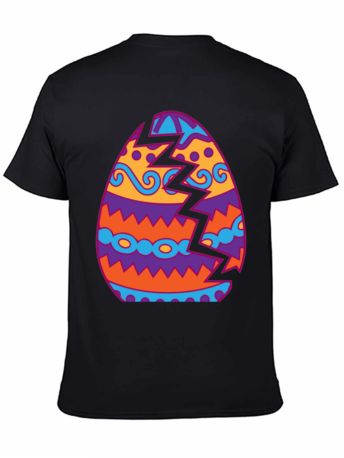 Cracked Easter Egg Graphic Tee - Unique Holiday Shirt