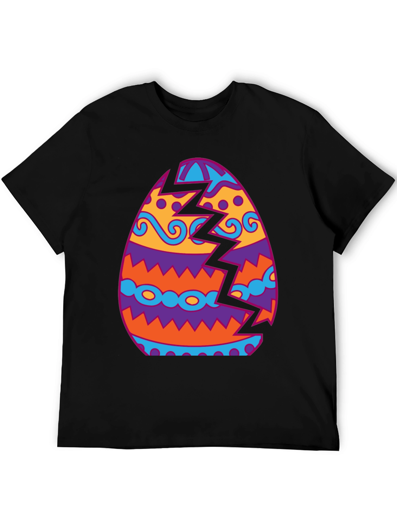 Cracked Easter Egg Graphic Tee - Unique Holiday Shirt