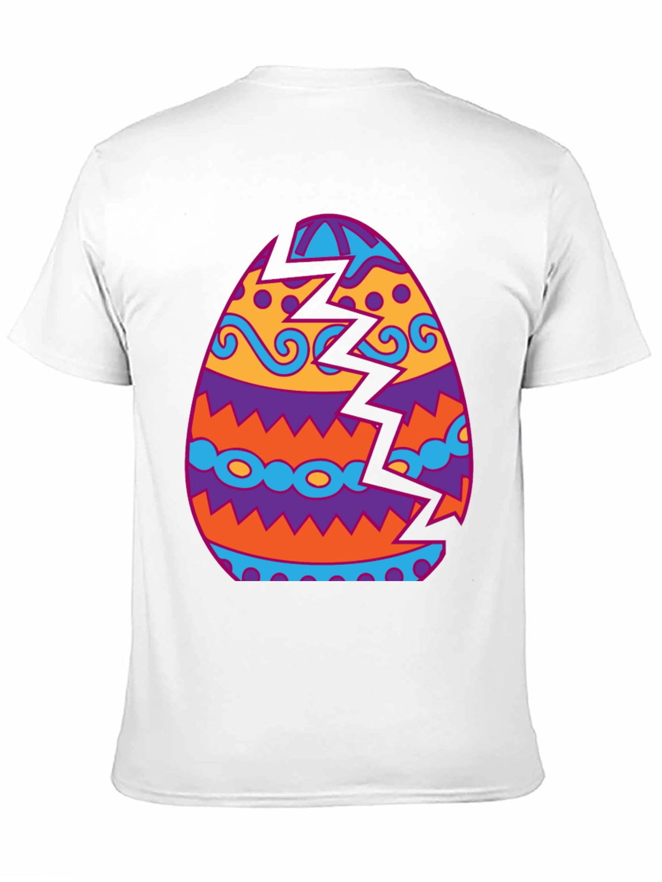 Cracked Easter Egg Graphic Tee - Unique Holiday Shirt
