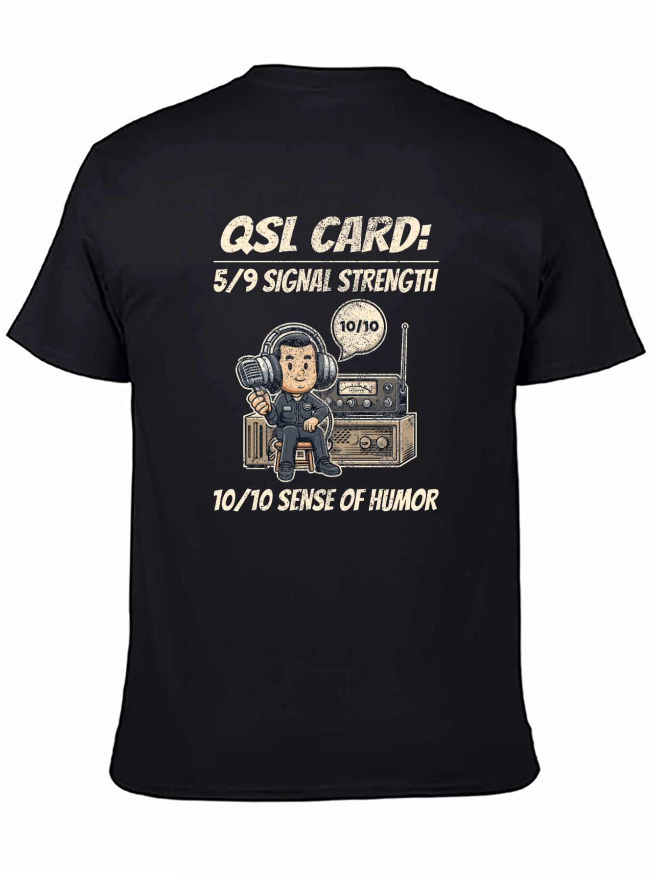 QSL Card Ham Radio T-Shirt 5/9 Signal Strength