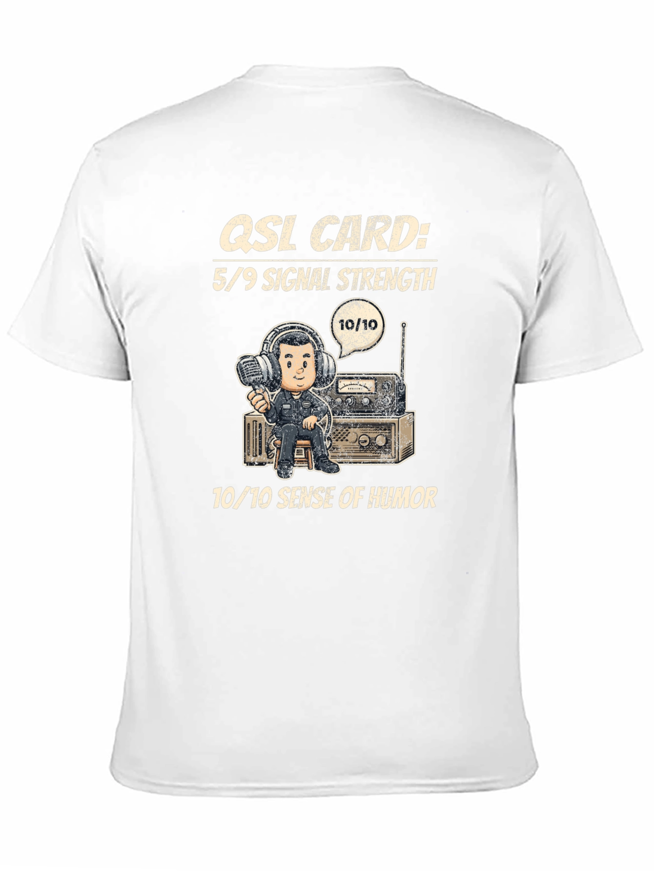 QSL Card Ham Radio T-Shirt 5/9 Signal Strength