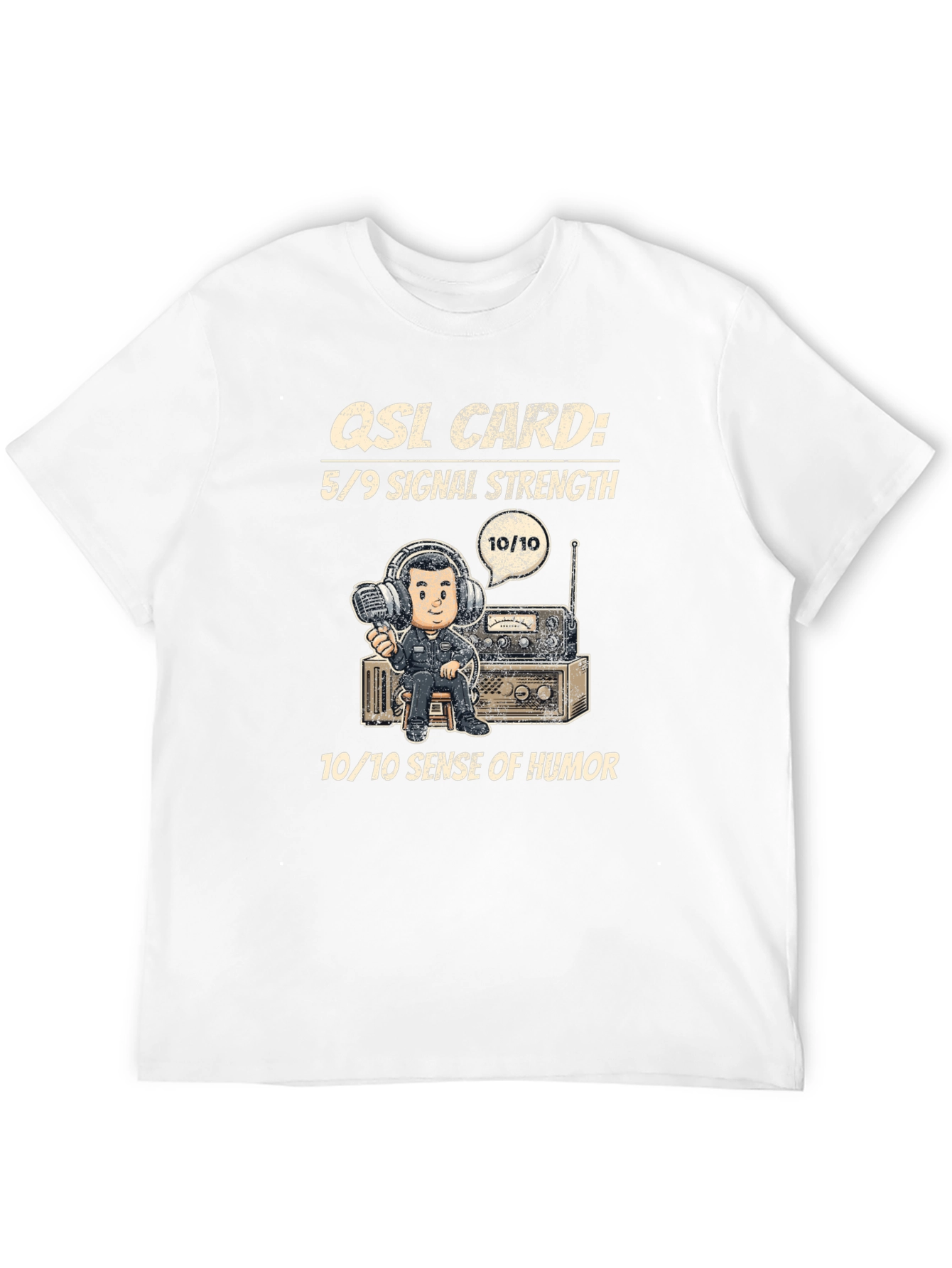 QSL Card Ham Radio T-Shirt 5/9 Signal Strength