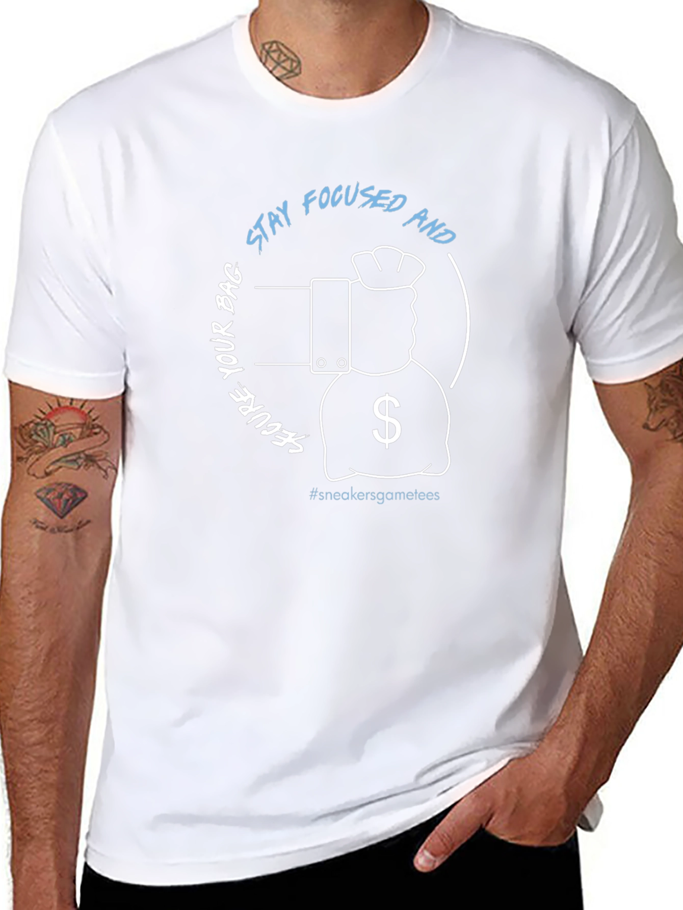 Stay Focused and Secure Your Bag Graphic Tee