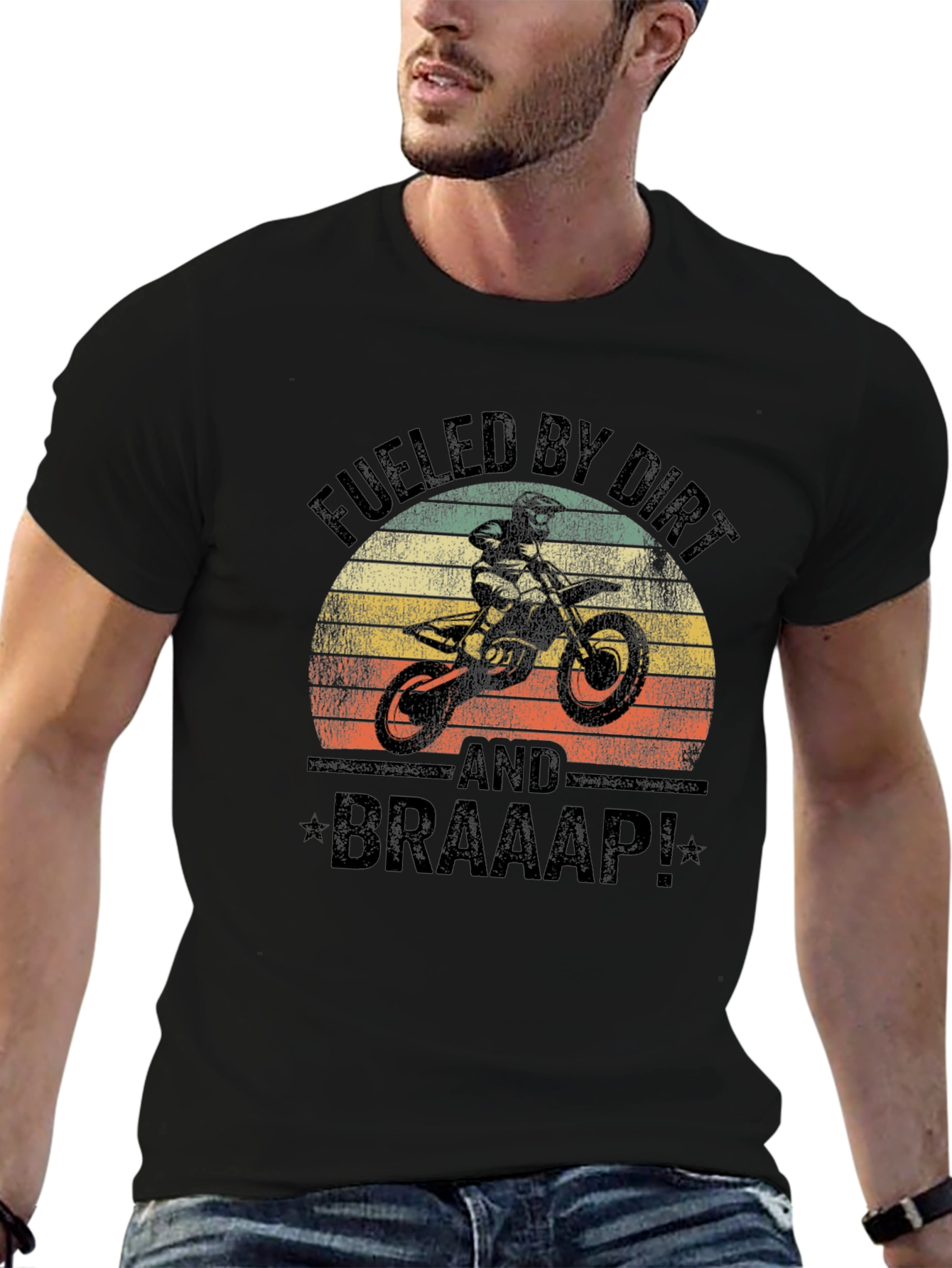 Fueled By Dirt T-Shirt - Motocross Braaap!