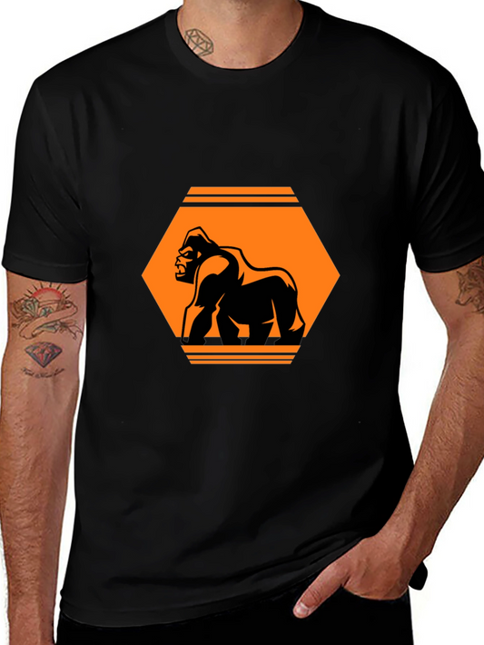 Gorilla Hex Graphic Tee - Bold Design Casual Wear