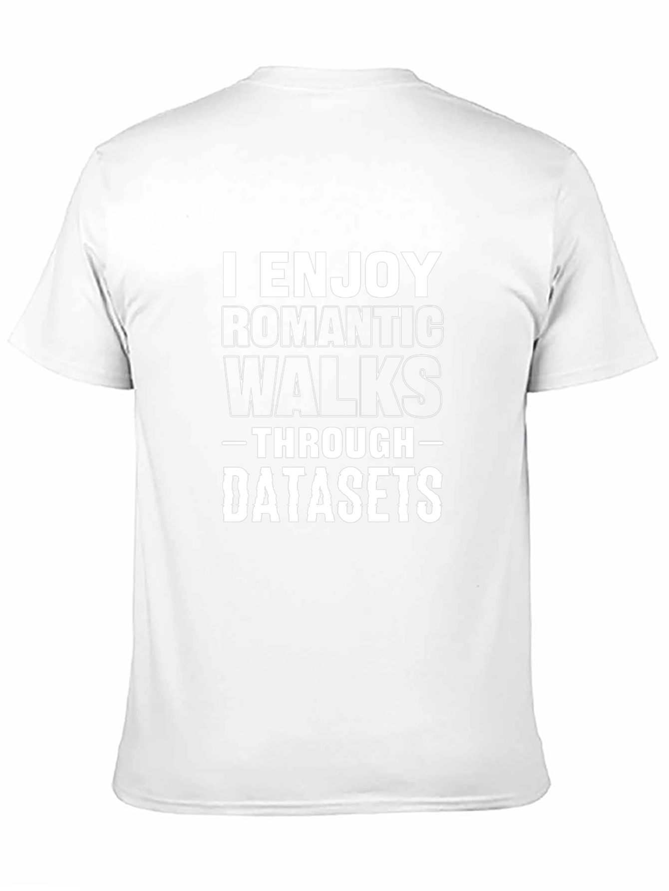 Romantic Walks Through Datasets Black Cotton T-Shirt