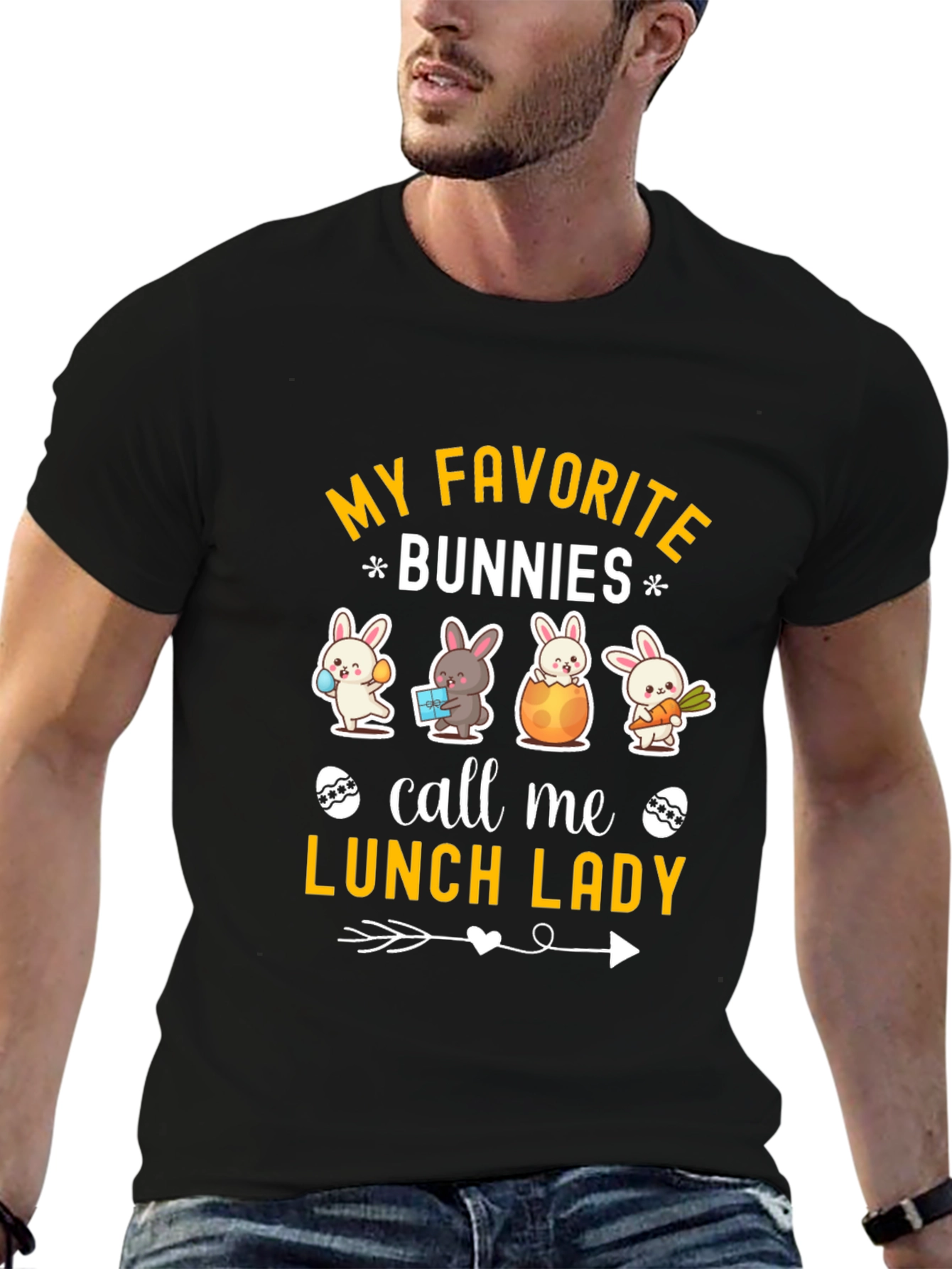 My Favorite Bunnies Call Me Lunch Lady T-Shirt