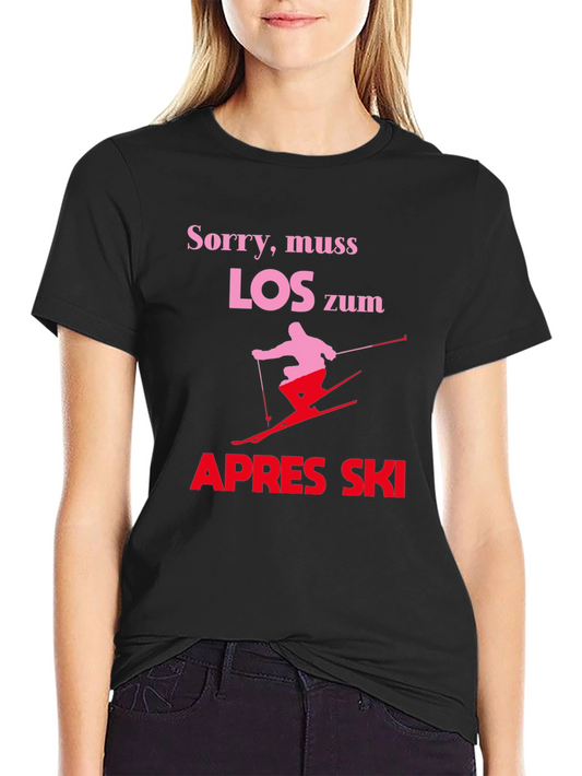 Apres Ski T-Shirt - Skiing Design Tee