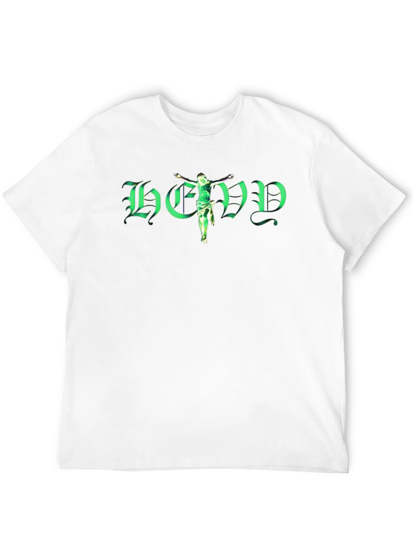 Bold Graphic Tee: God Green Design