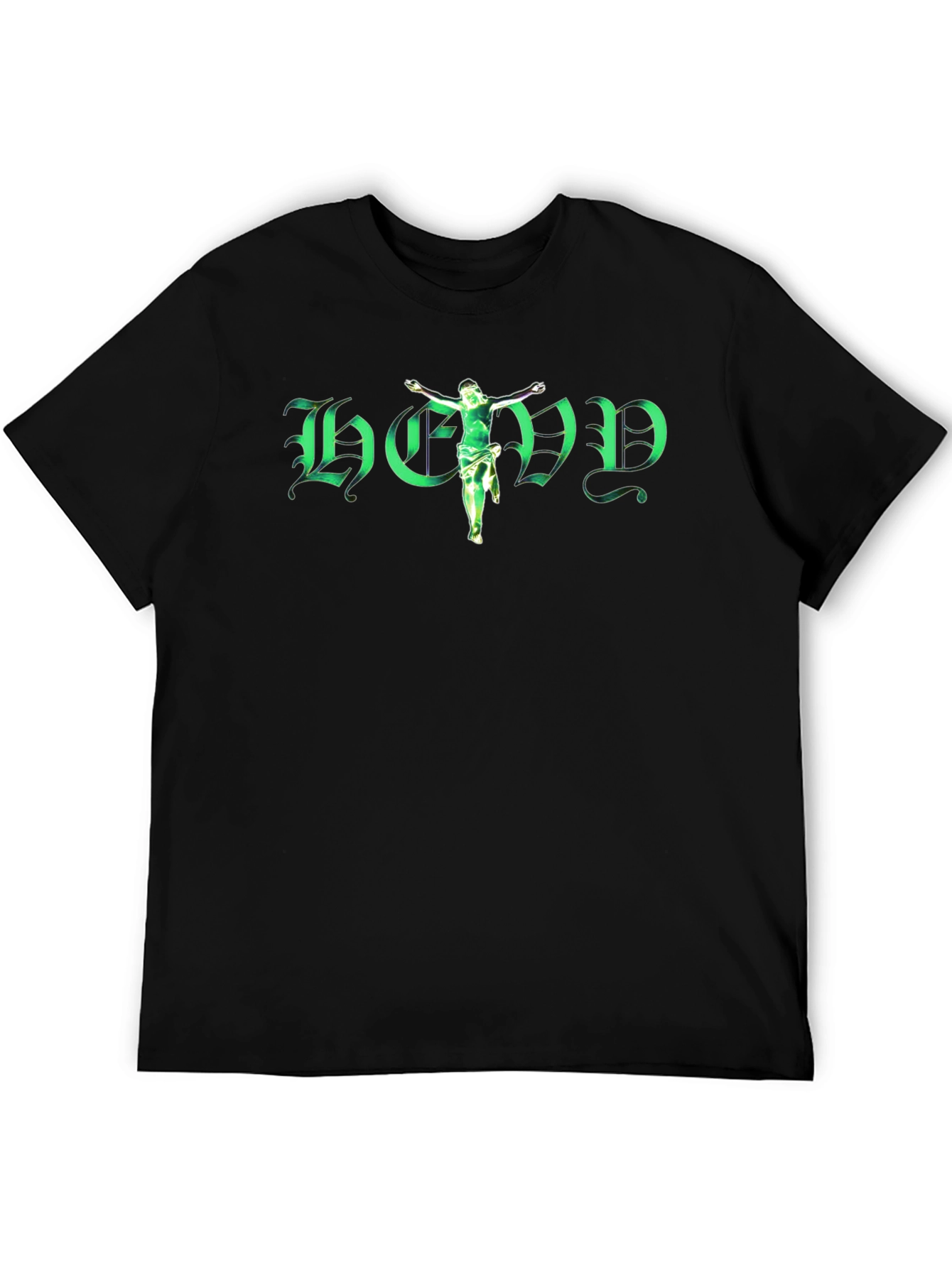 Bold Graphic Tee: God Green Design