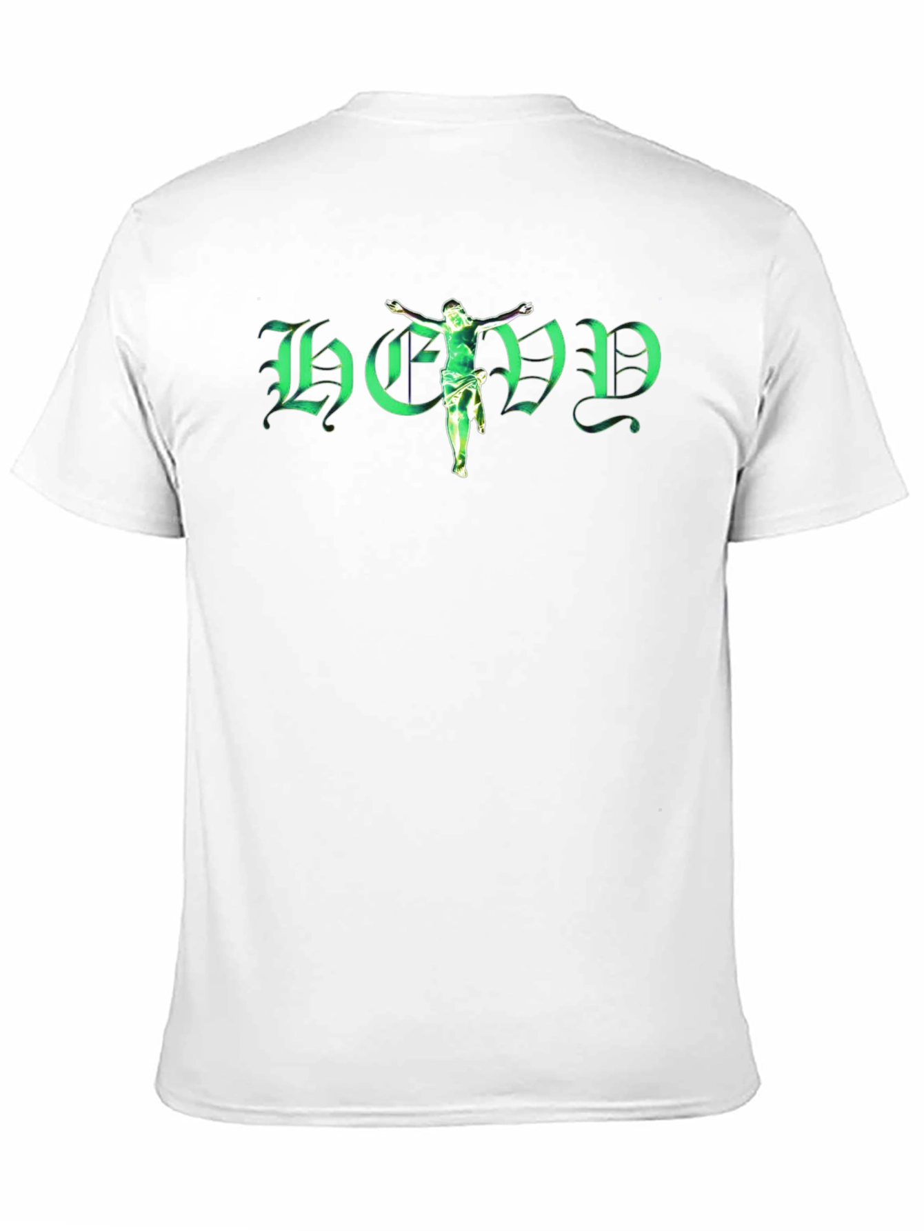 Bold Graphic Tee: God Green Design