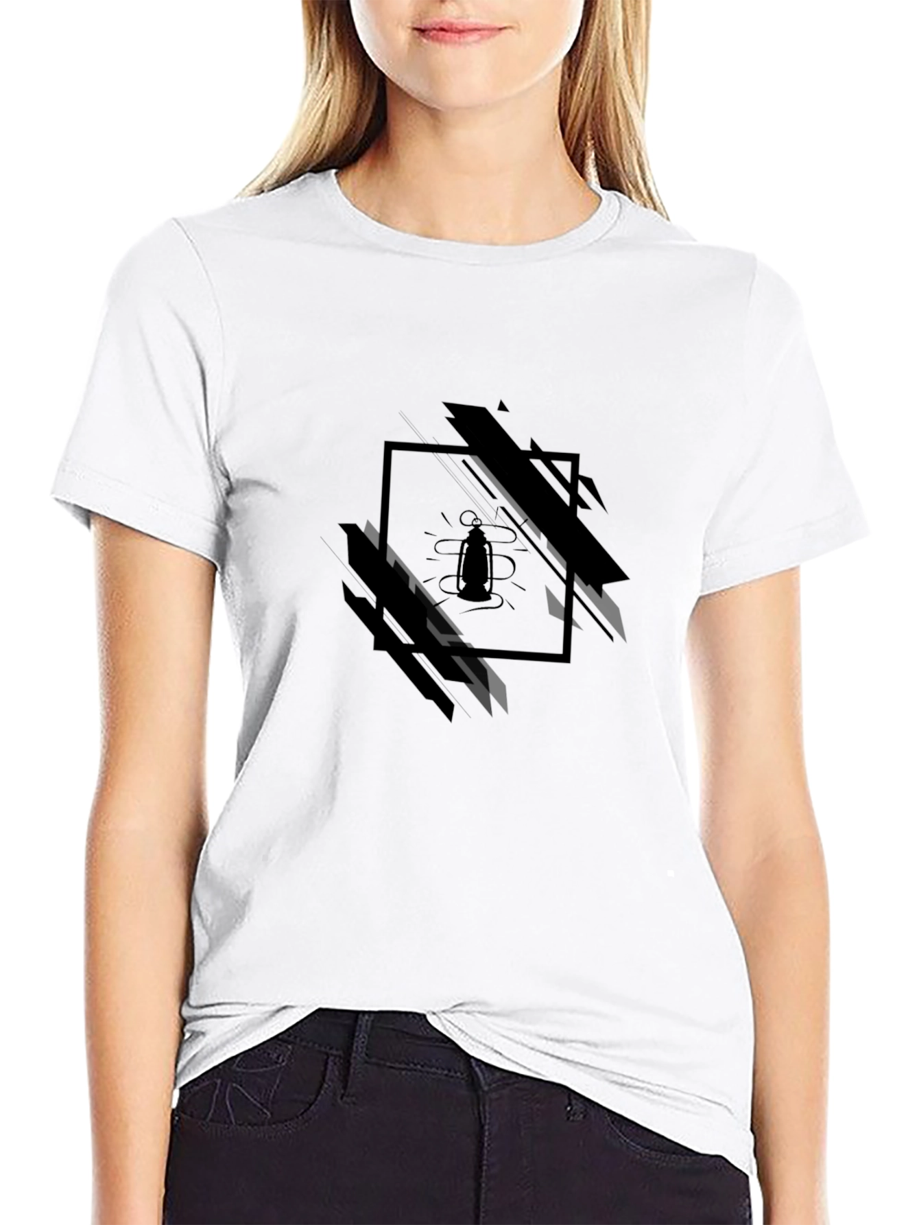 Mens Black Graphic T-Shirt