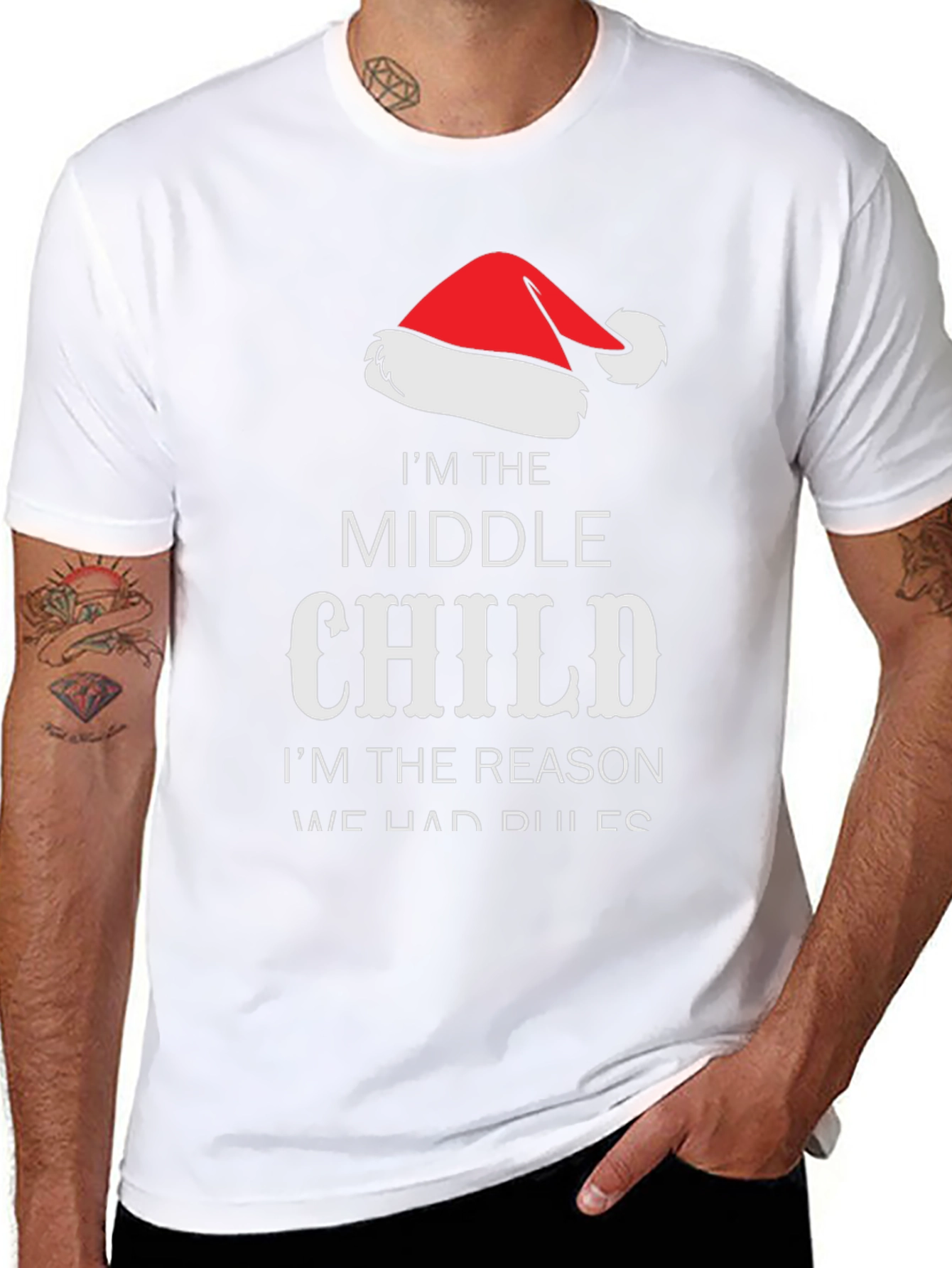 Funny Middle Child Christmas T-Shirt
