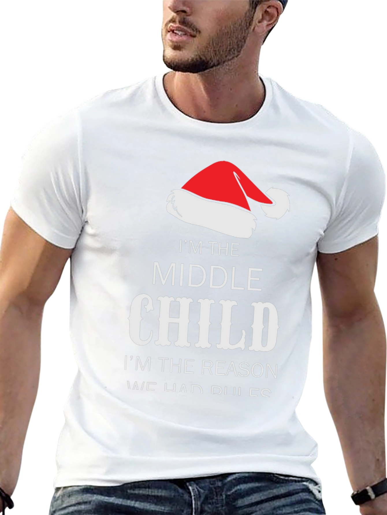 Funny Middle Child Christmas T-Shirt